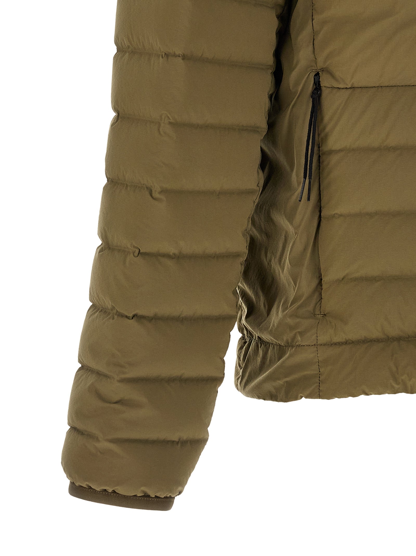 Stone Island Zweifarbige Polyamid-Steppjacke in voller Länge