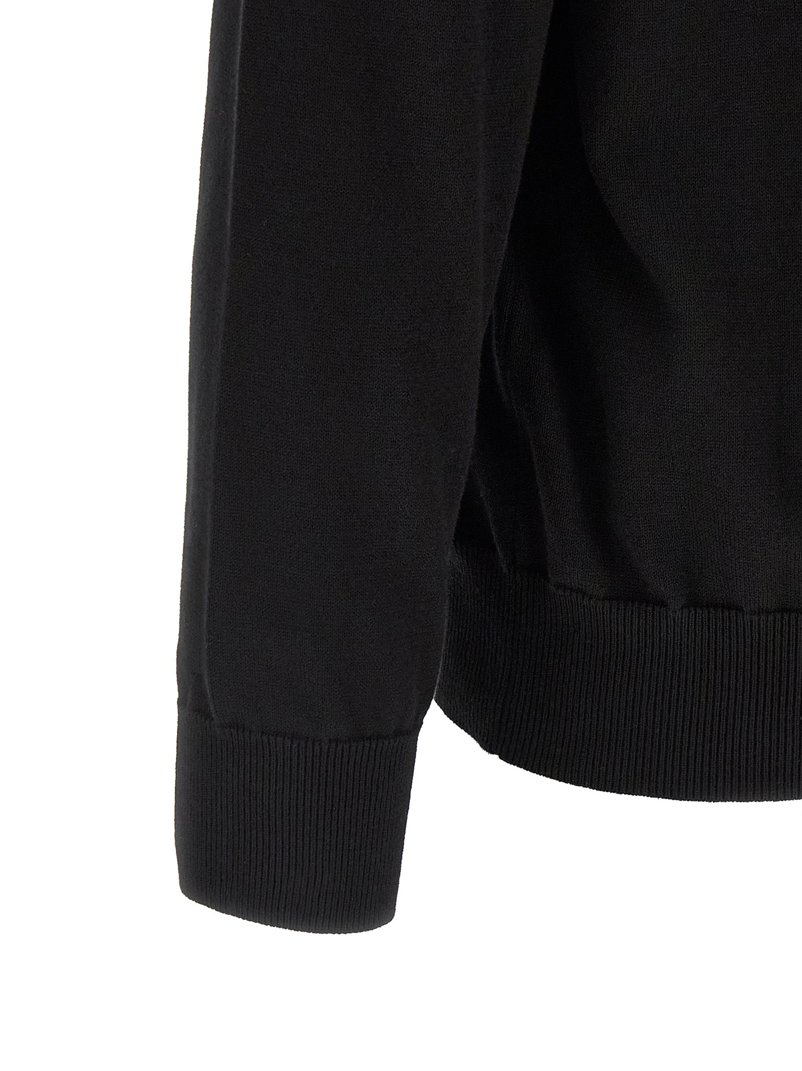 Stone Island Schwarzer Baumwollcardigan