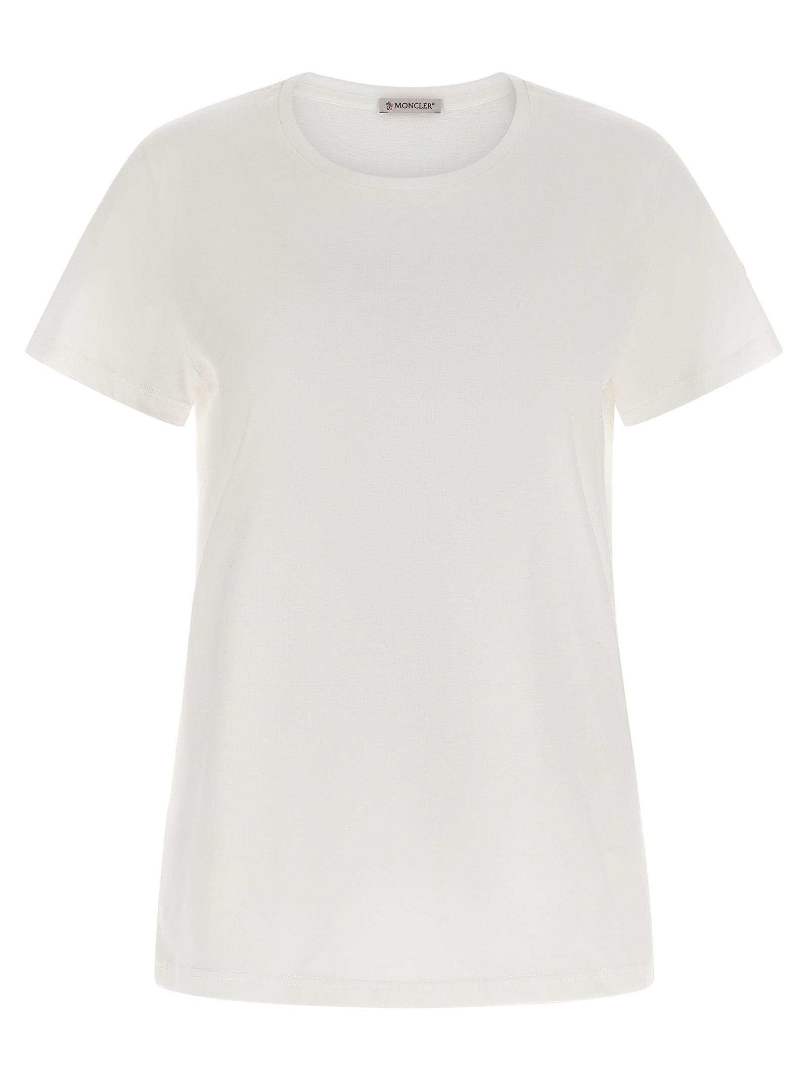 Moncler Weißes Baumwoll-T-Shirt