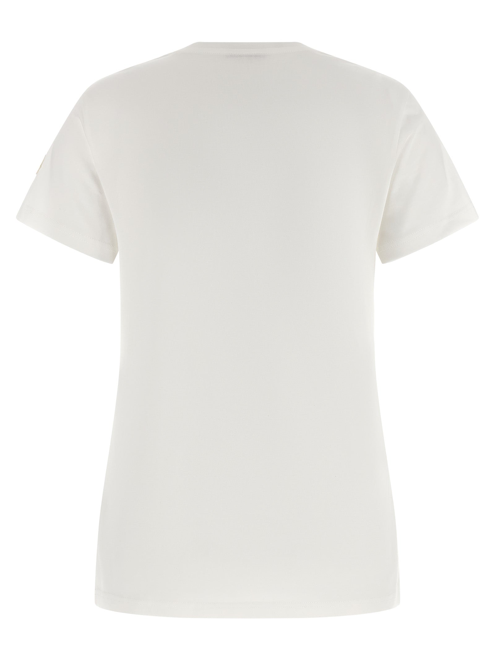Moncler Weißes Baumwoll-T-Shirt