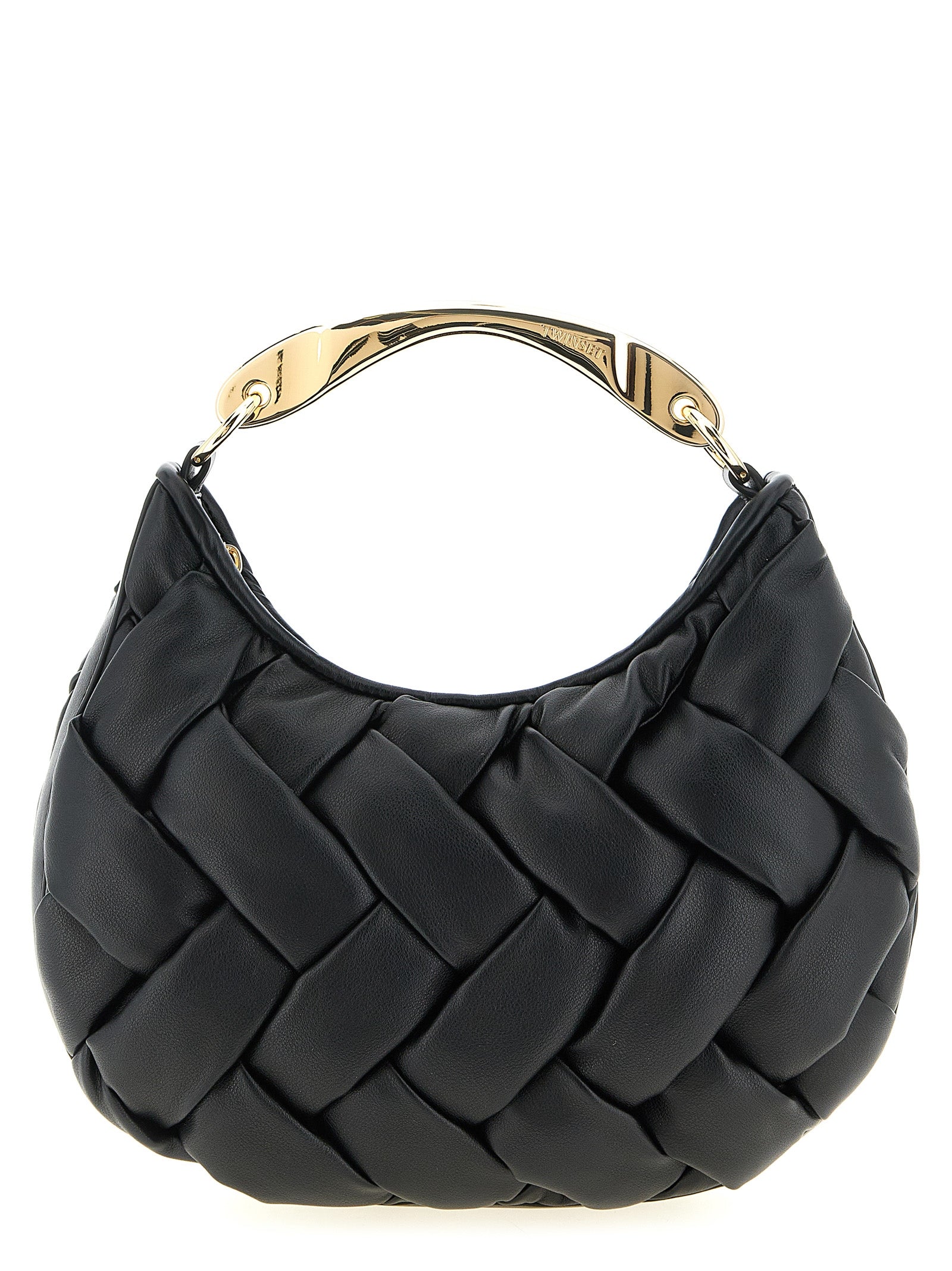 Twinset Schwarze Handtasche aus Polyethylen