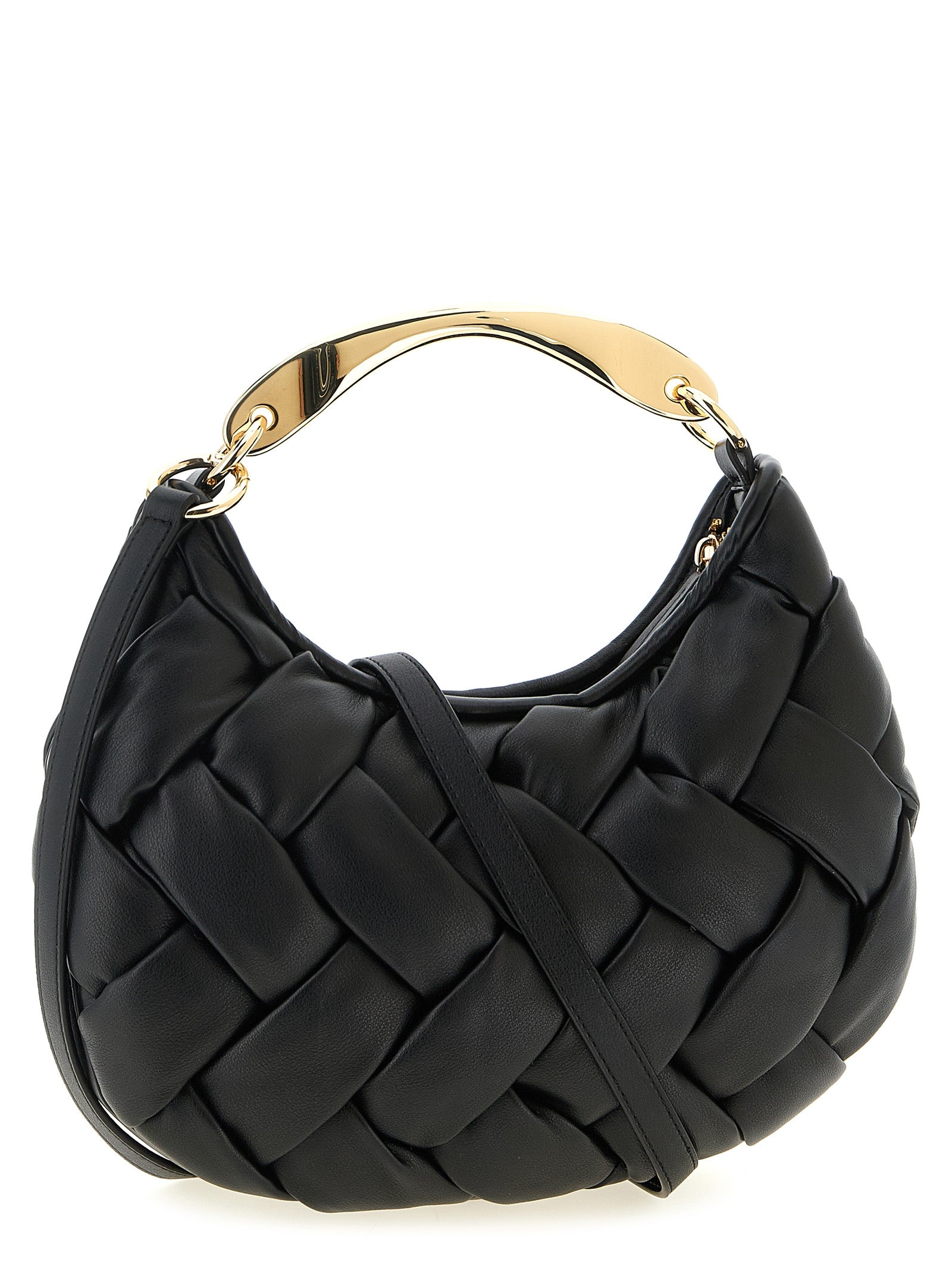 Twinset Schwarze Handtasche aus Polyethylen