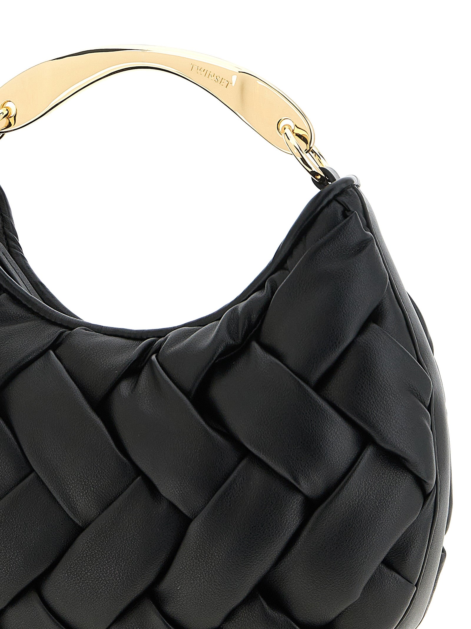 Twinset Schwarze Handtasche aus Polyethylen