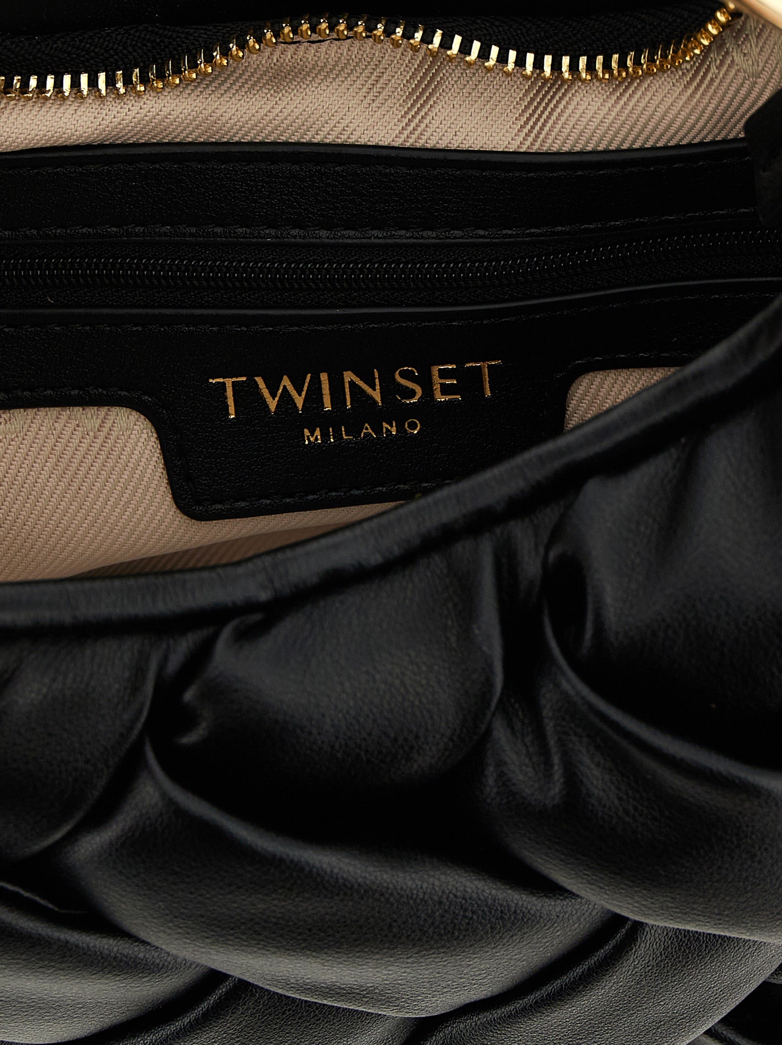 Twinset Schwarze Handtasche aus Polyethylen