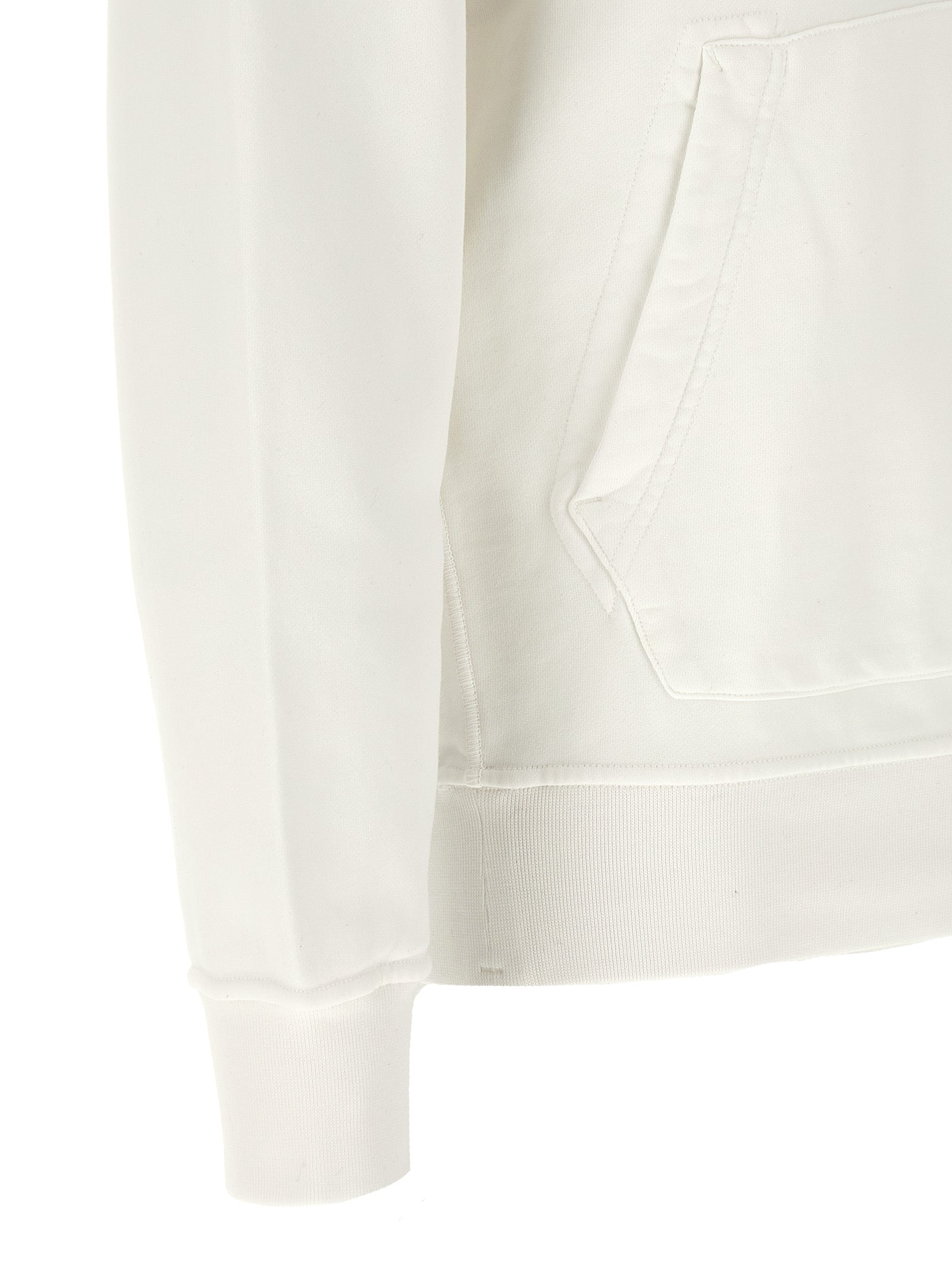 Stone Island Weißes Baumwoll-Sweatshirt