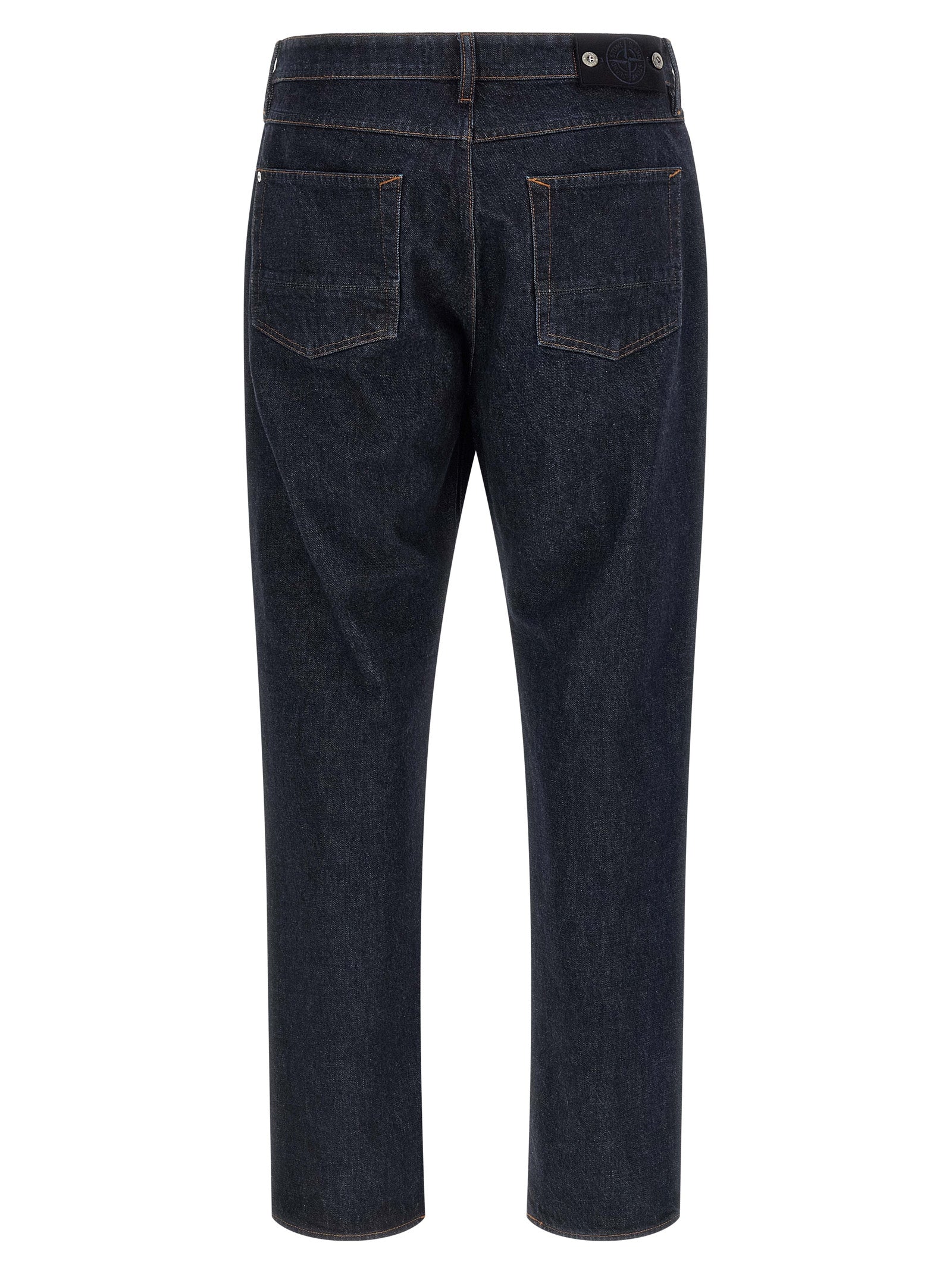 Stone Island Blaue Jeans aus Baumwolle im geraden Schnitt