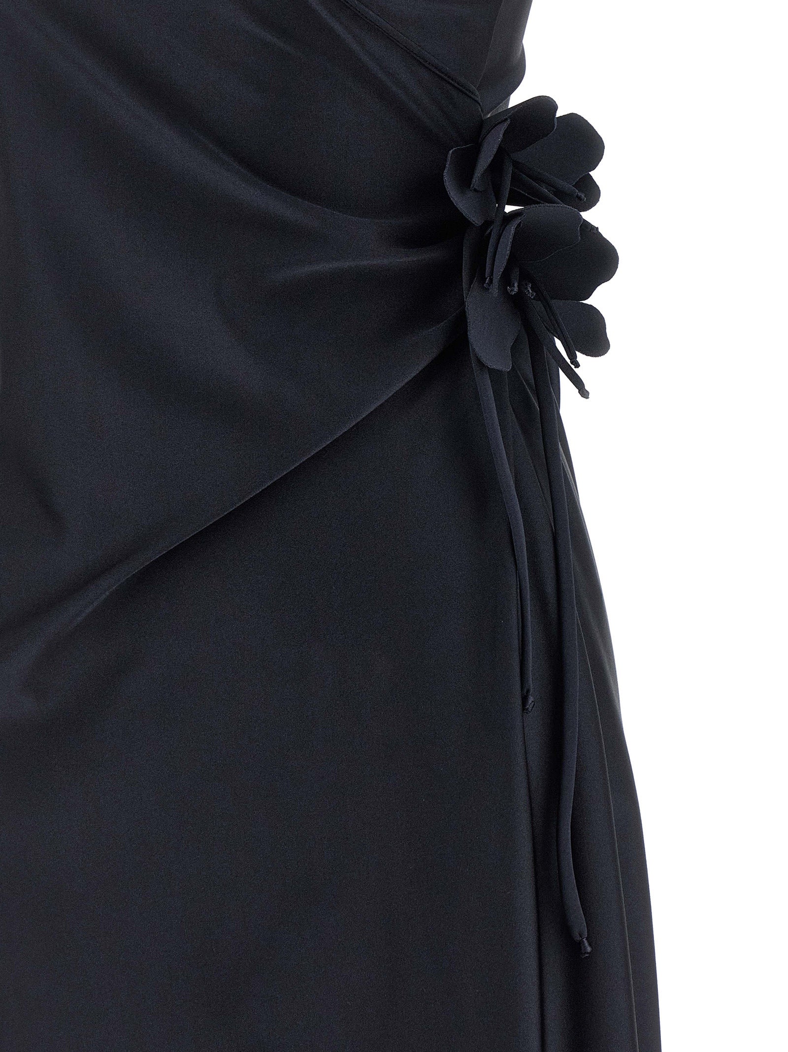 Coperni Schwarzes Midikleid aus Polyamid