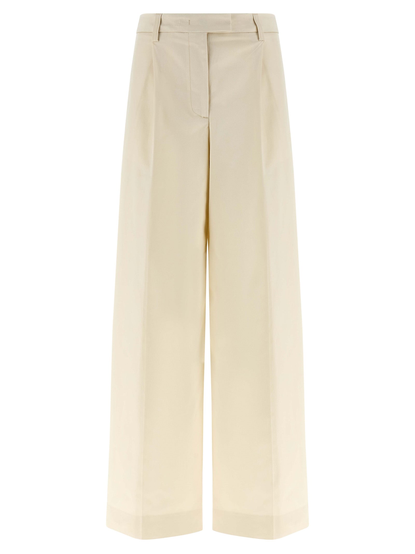 THELATEST Weiße Baumwollhose im Casual-Look