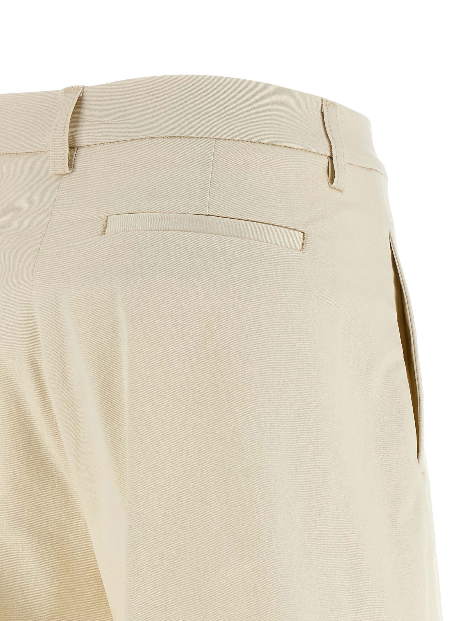 THELATEST Weiße Baumwollhose im Casual-Look