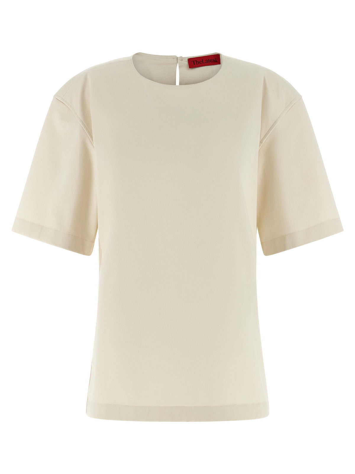 THELATEST Weißes Baumwoll-T-Shirt