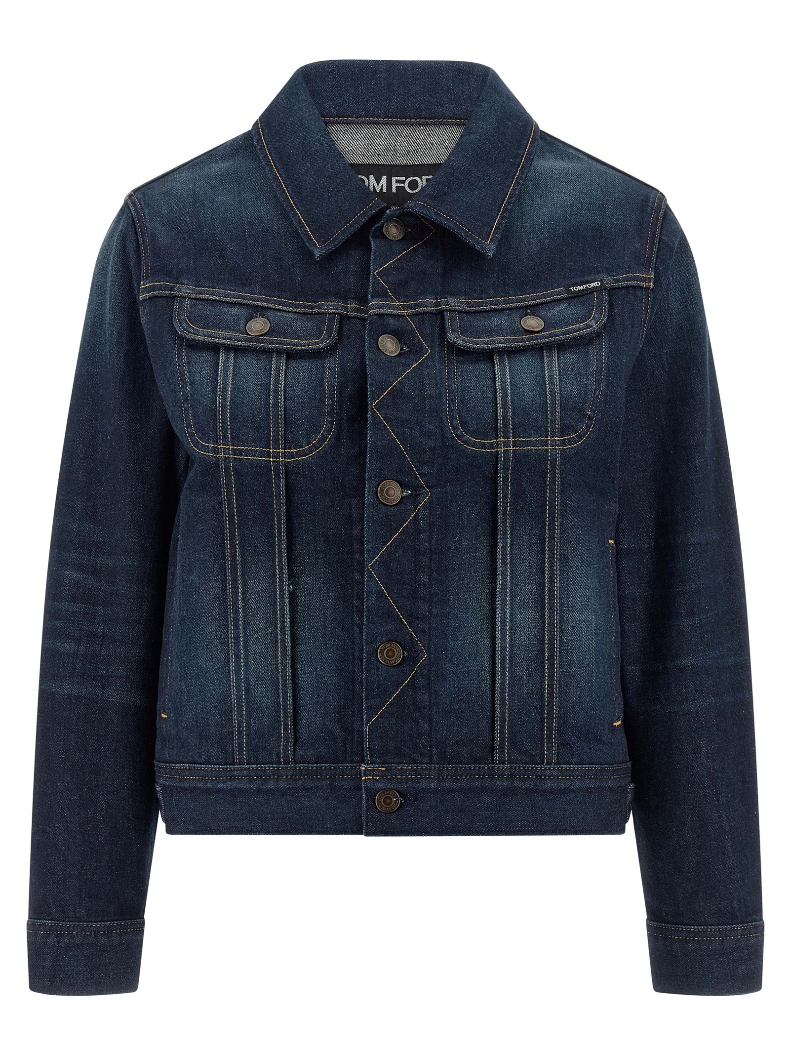 Tom Ford Blaue Jeansjacke aus Baumwolle