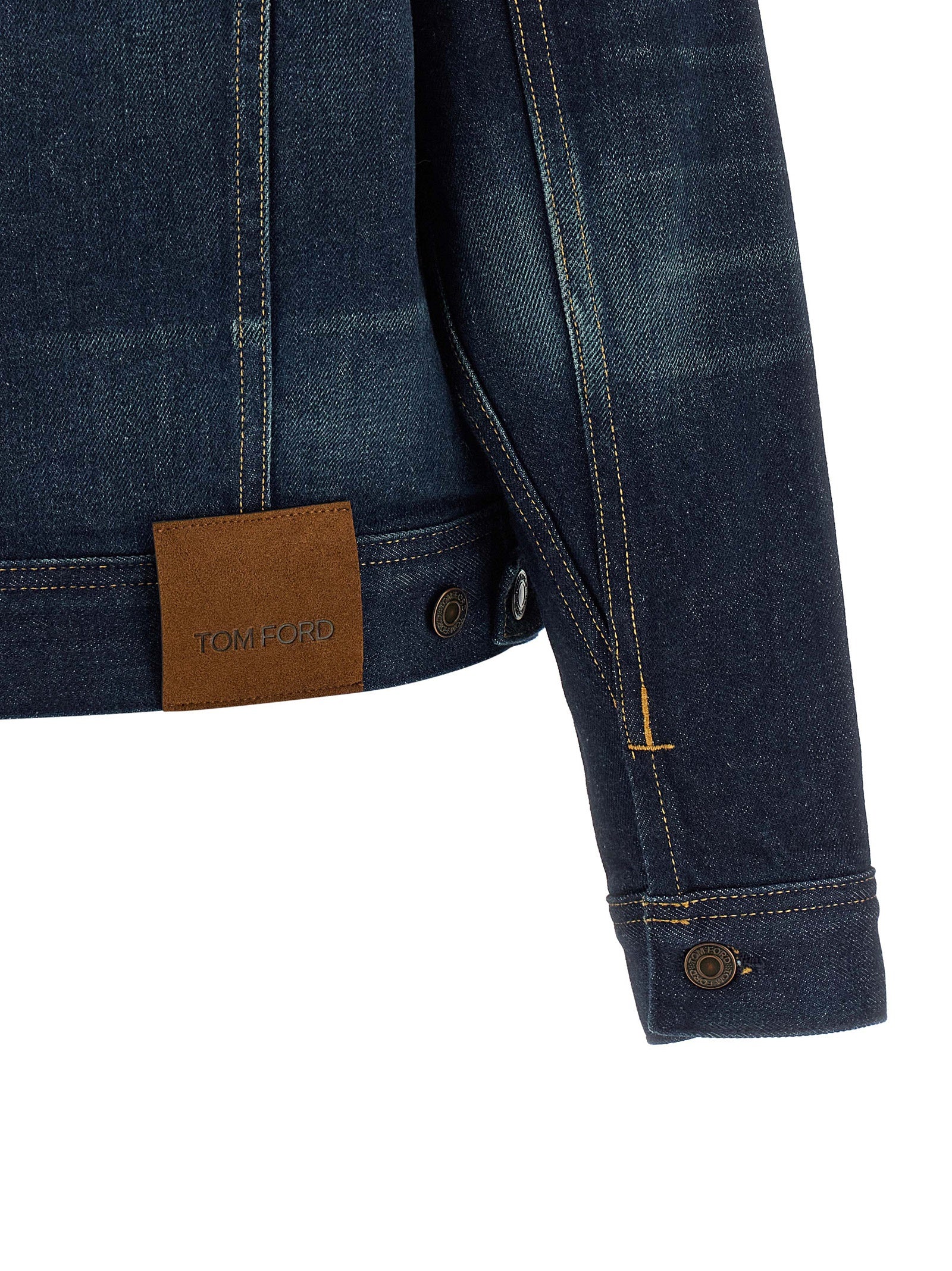 Tom Ford Blaue Jeansjacke aus Baumwolle