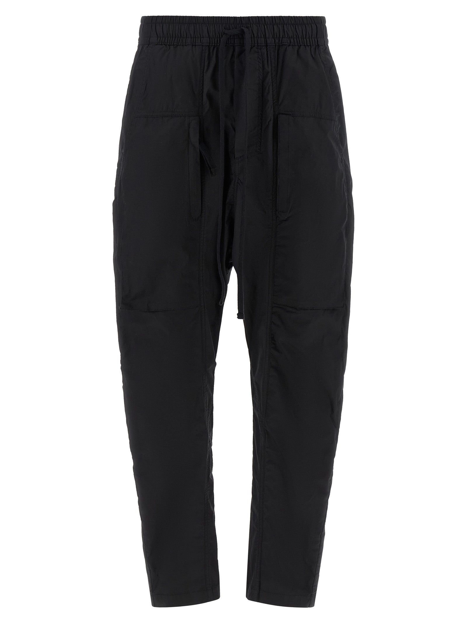 Thom Krom Schwarze Baumwoll-Freizeithose
