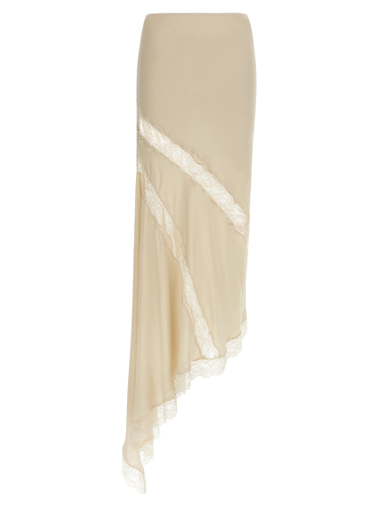 The Andamane Beige Viskose Minirock