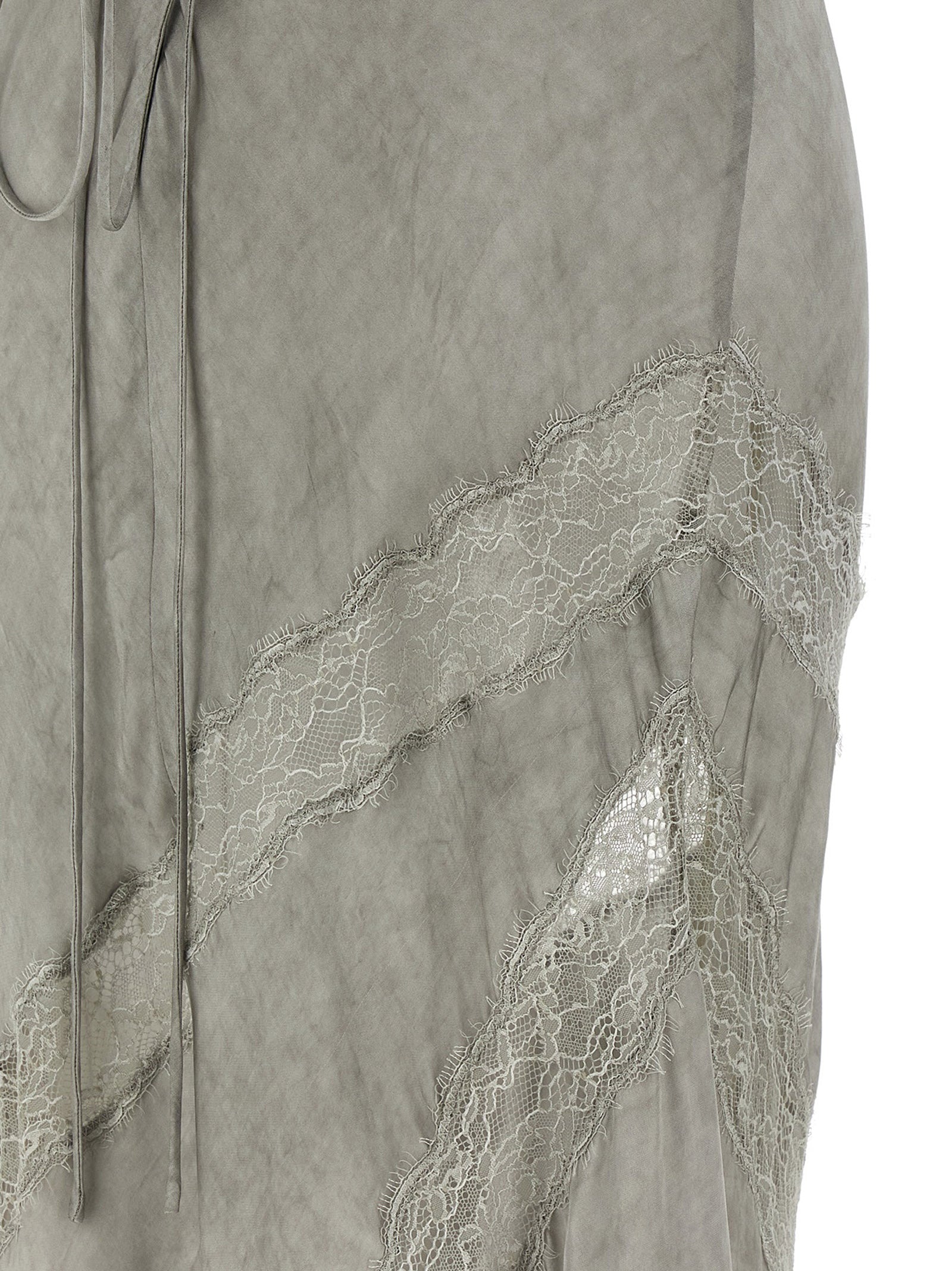 The Andamane Graues Viskose-Langarmkleid