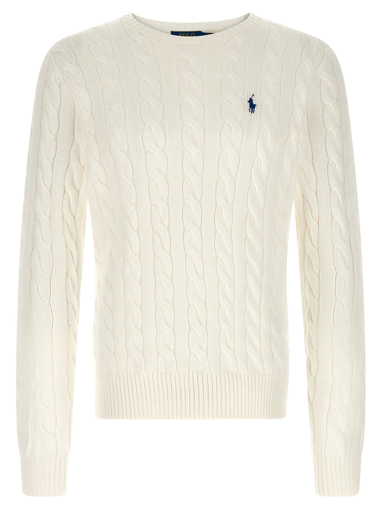 Polo Ralph Lauren Weißer Strickcardigan aus Baumwolle