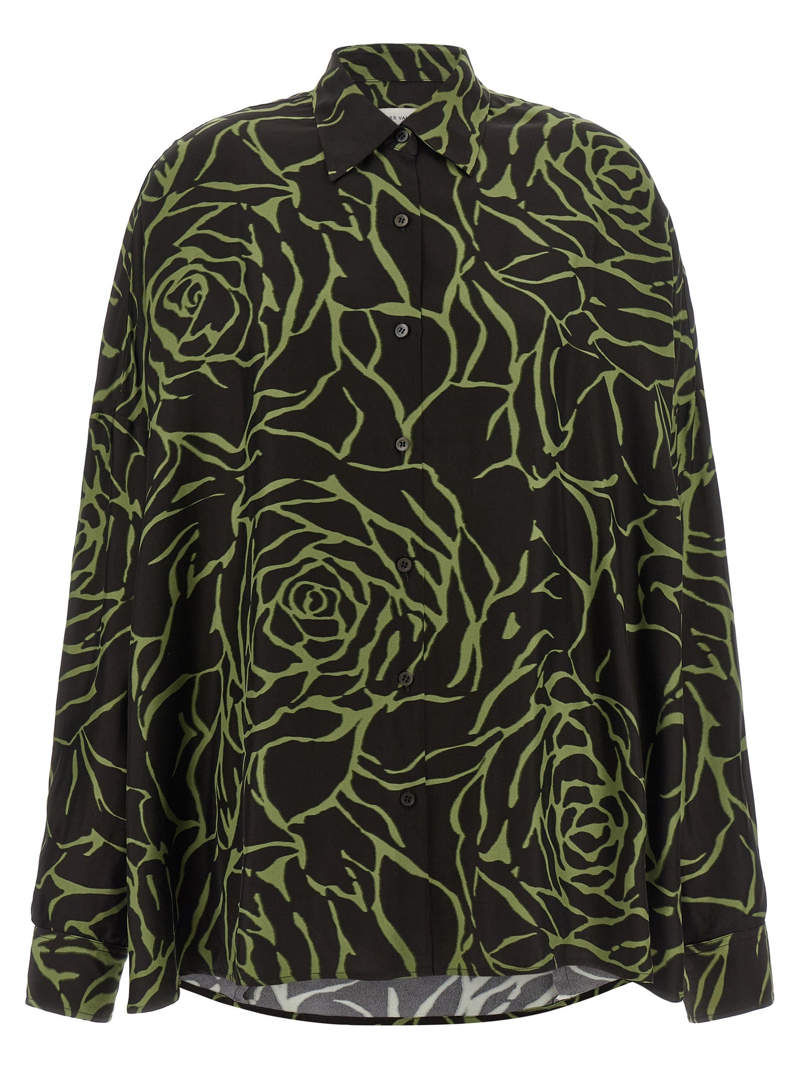 Dries Van Noten Schwarze Viskosebluse