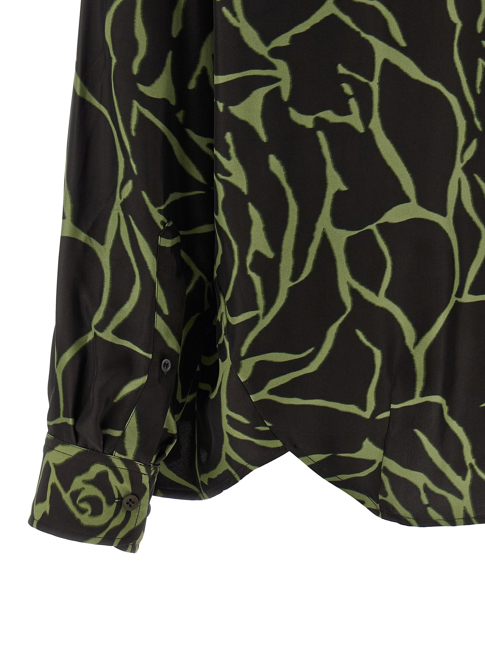 Dries Van Noten Schwarze Viskosebluse