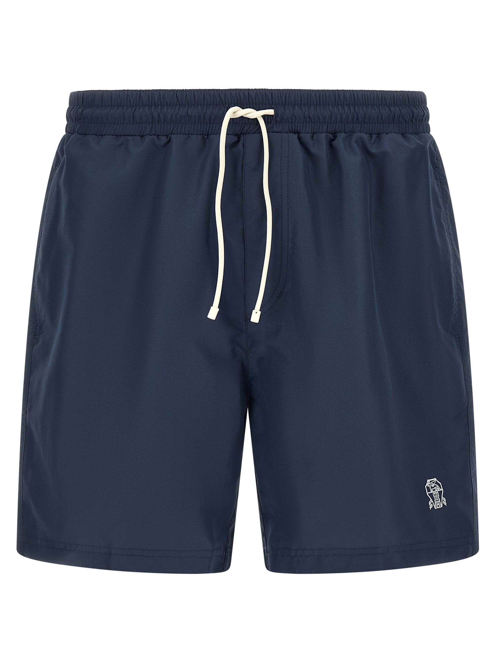 Brunello Cucinelli Blaue Badeshorts aus Polyester