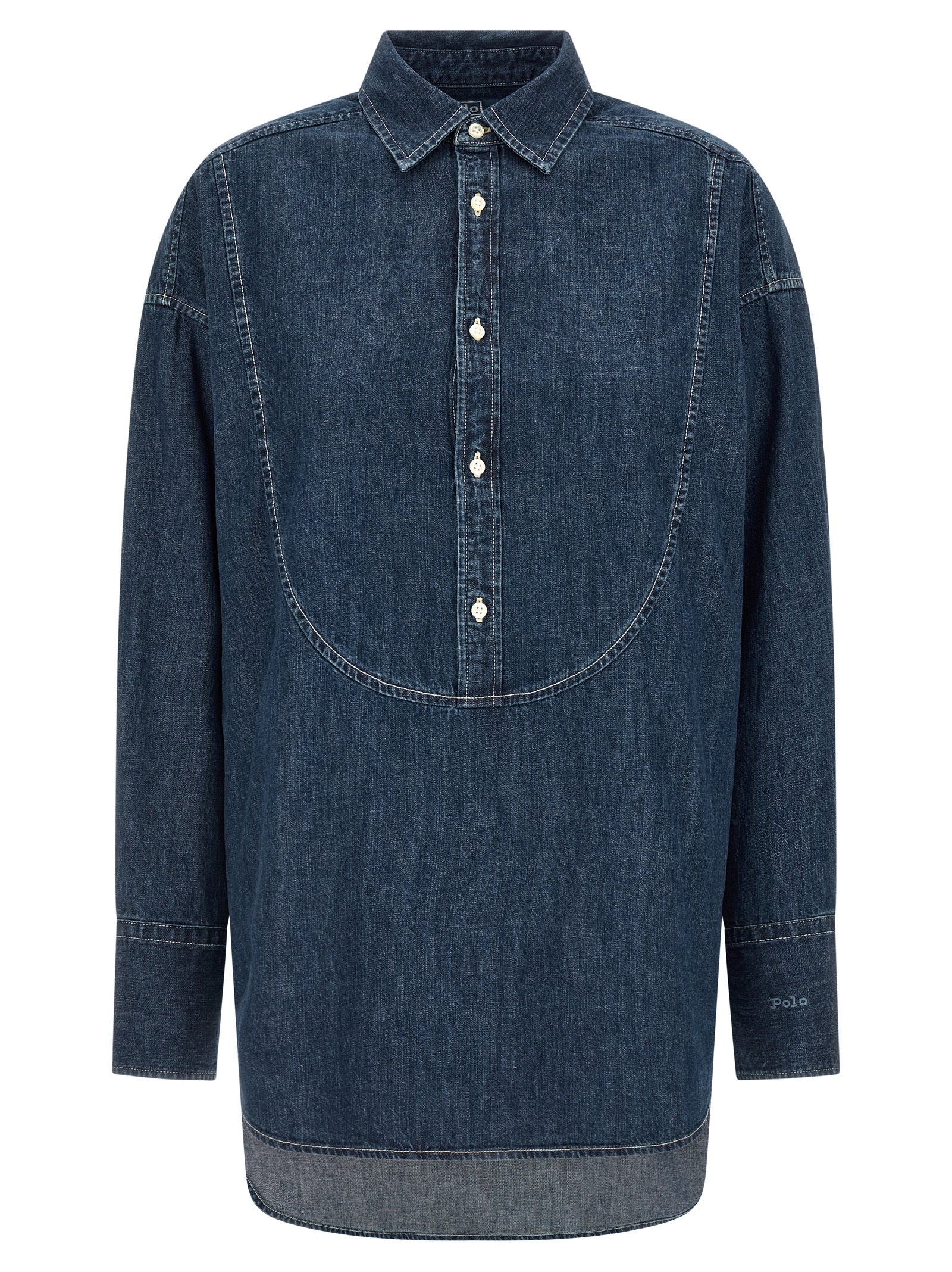 Polo Ralph Lauren Blaue Baumwollbluse