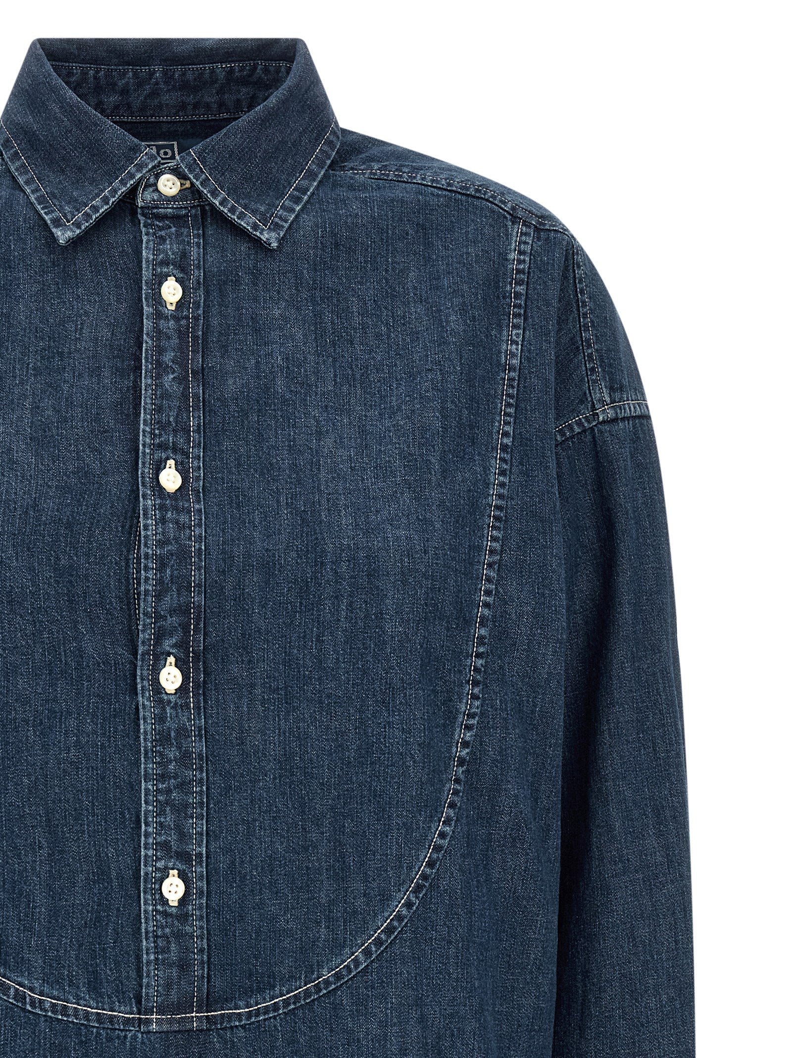 Polo Ralph Lauren Blaue Baumwollbluse