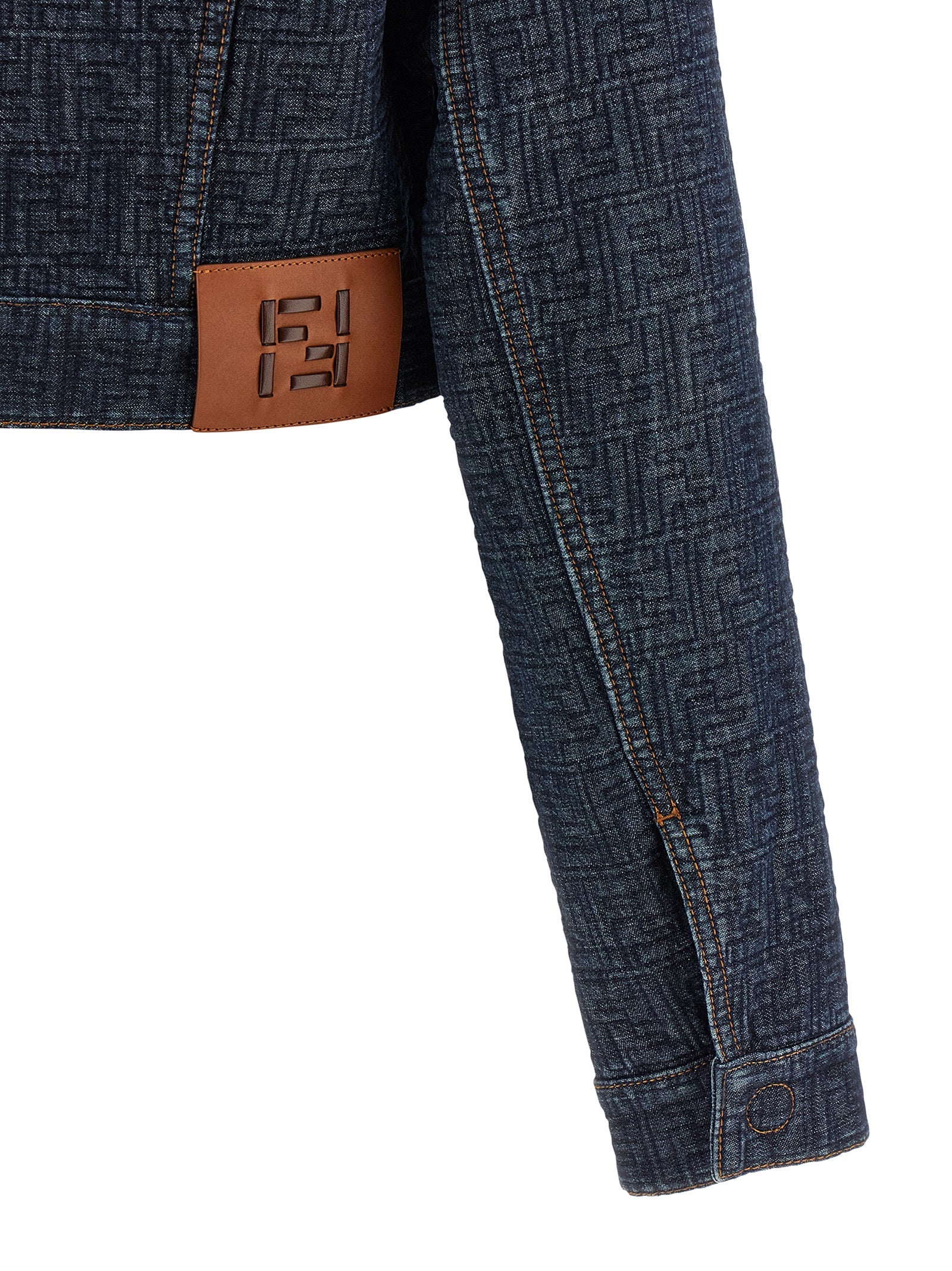Fendi Blaue Jeansjacke aus Baumwolle