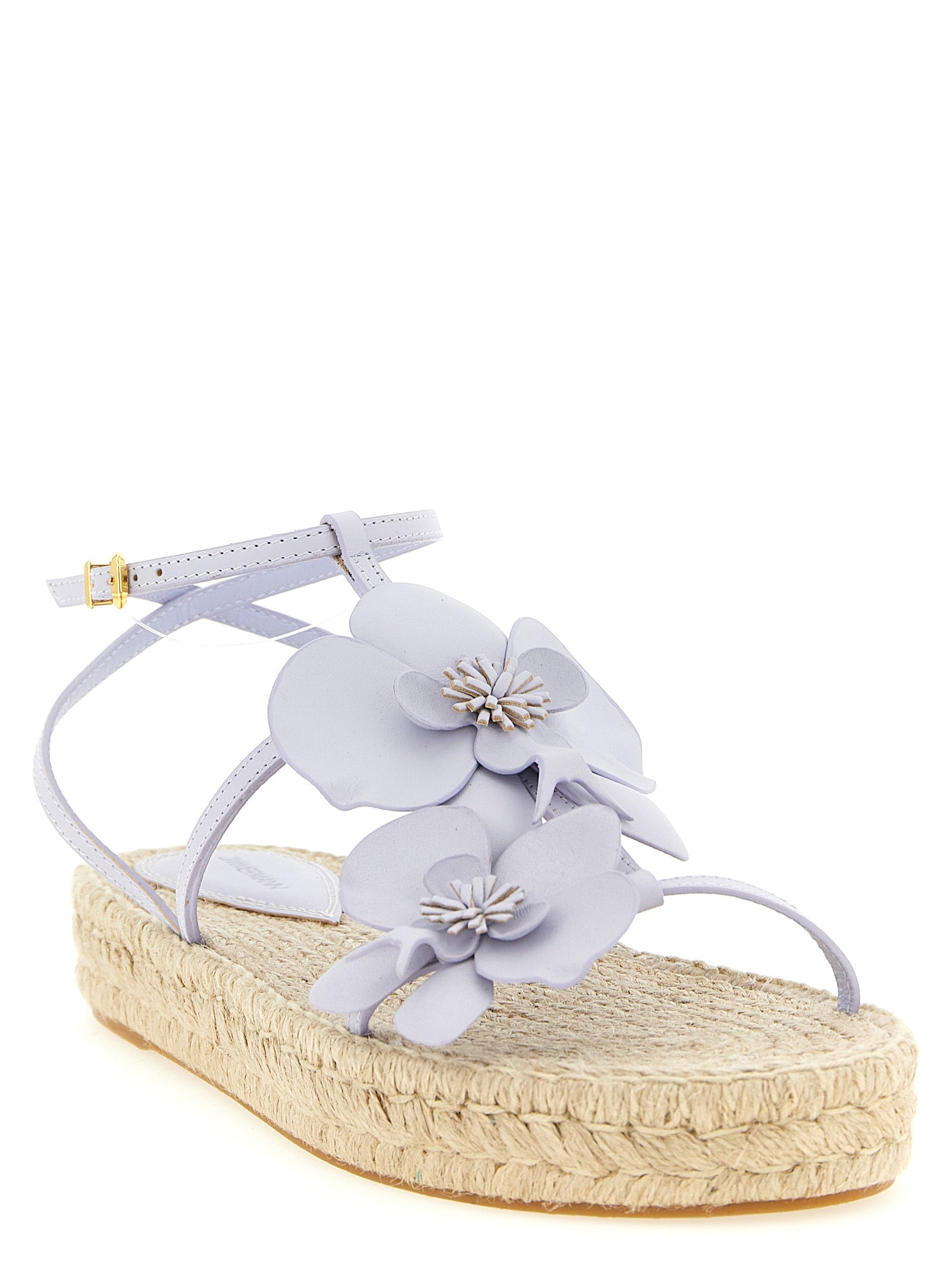 Zimmermann Sandalen aus violettem Rindsleder