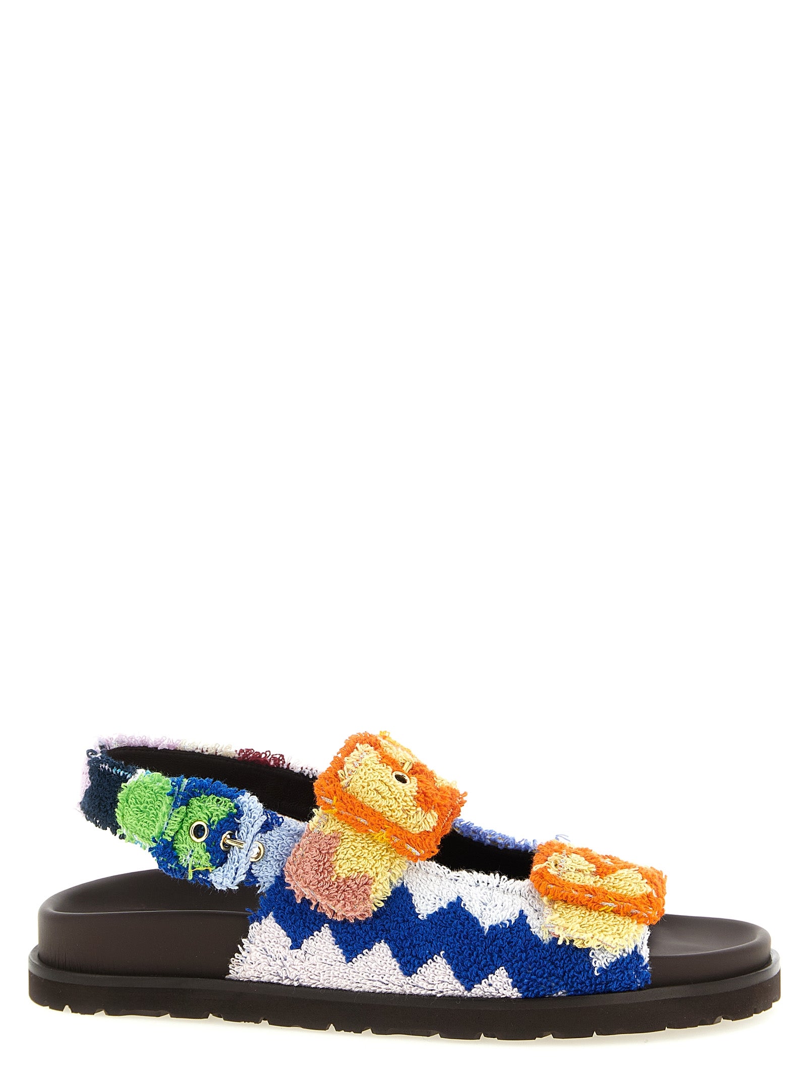 Missoni Mehrfarbige Sandalen aus Ziegenleder