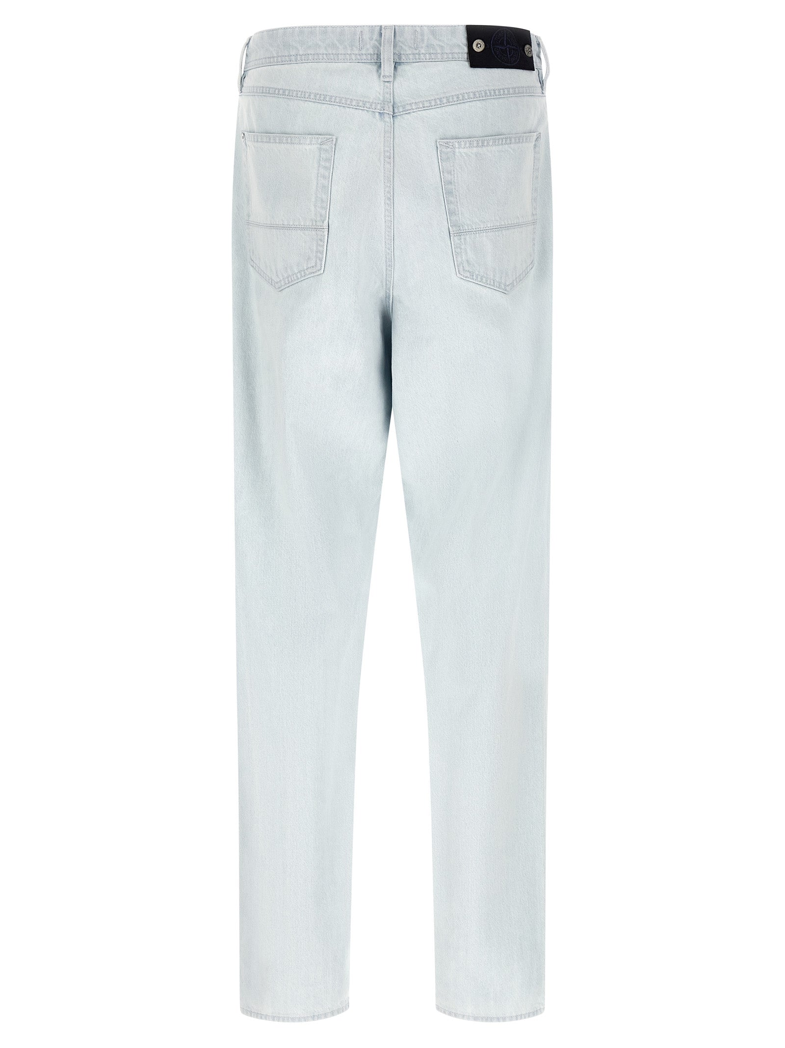Stone Island Blaue Jeans aus Baumwolle im geraden Schnitt