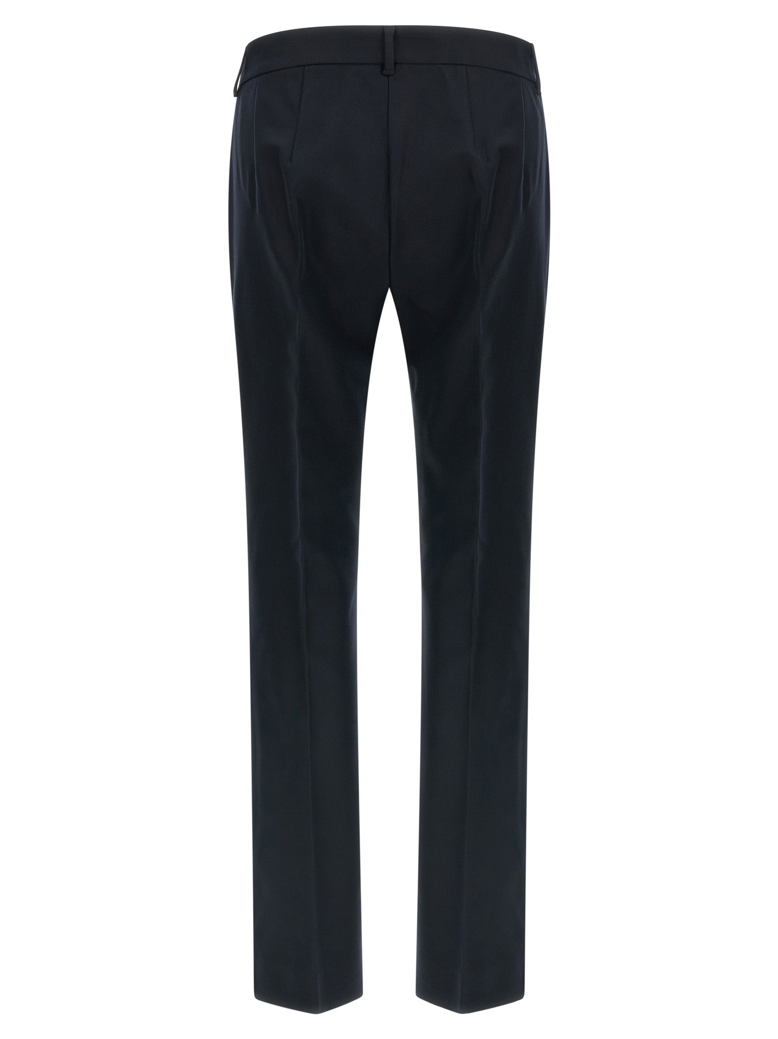 'S Max Mara Blaue Baumwollhose