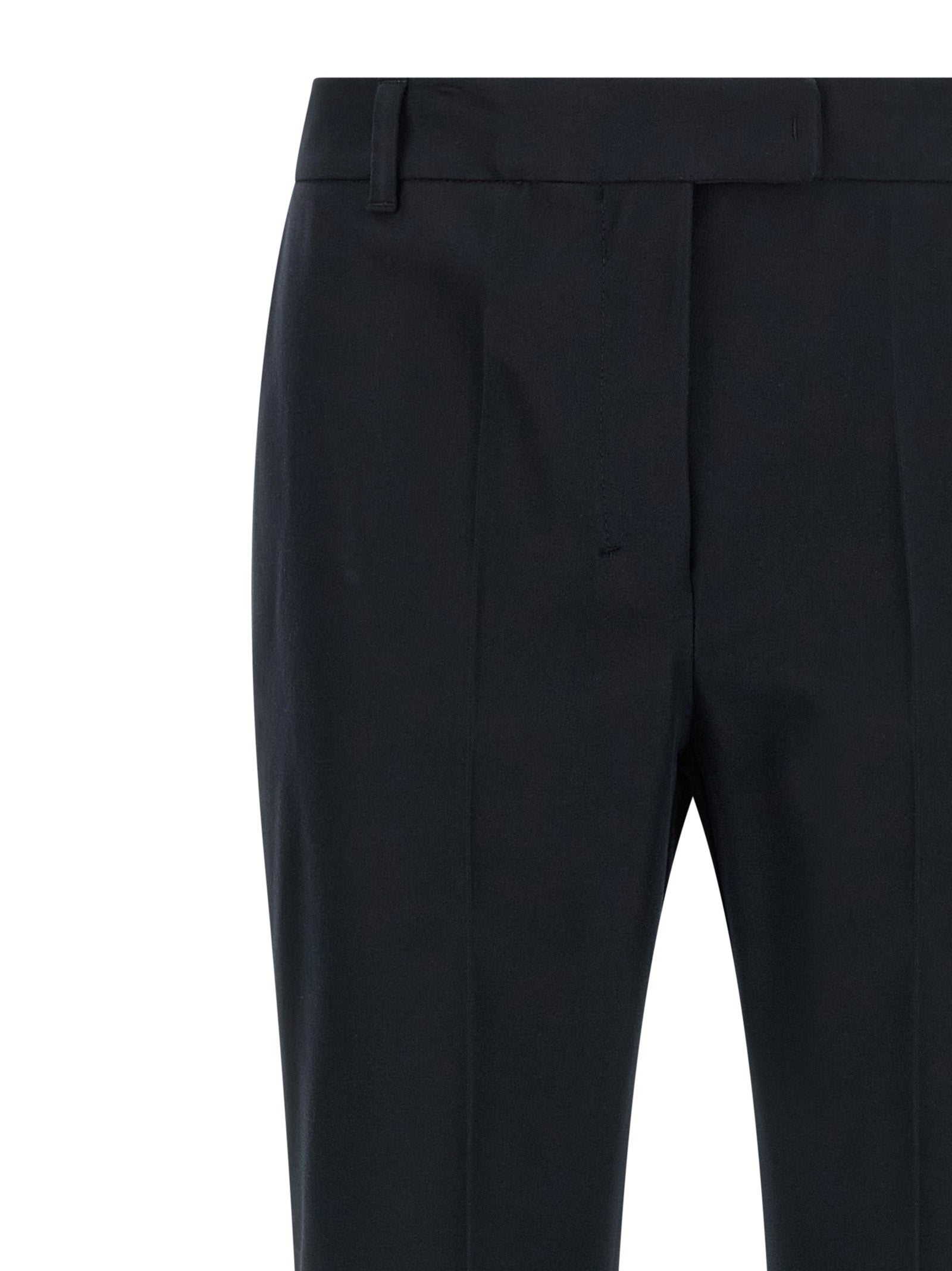 'S Max Mara Blaue Baumwollhose
