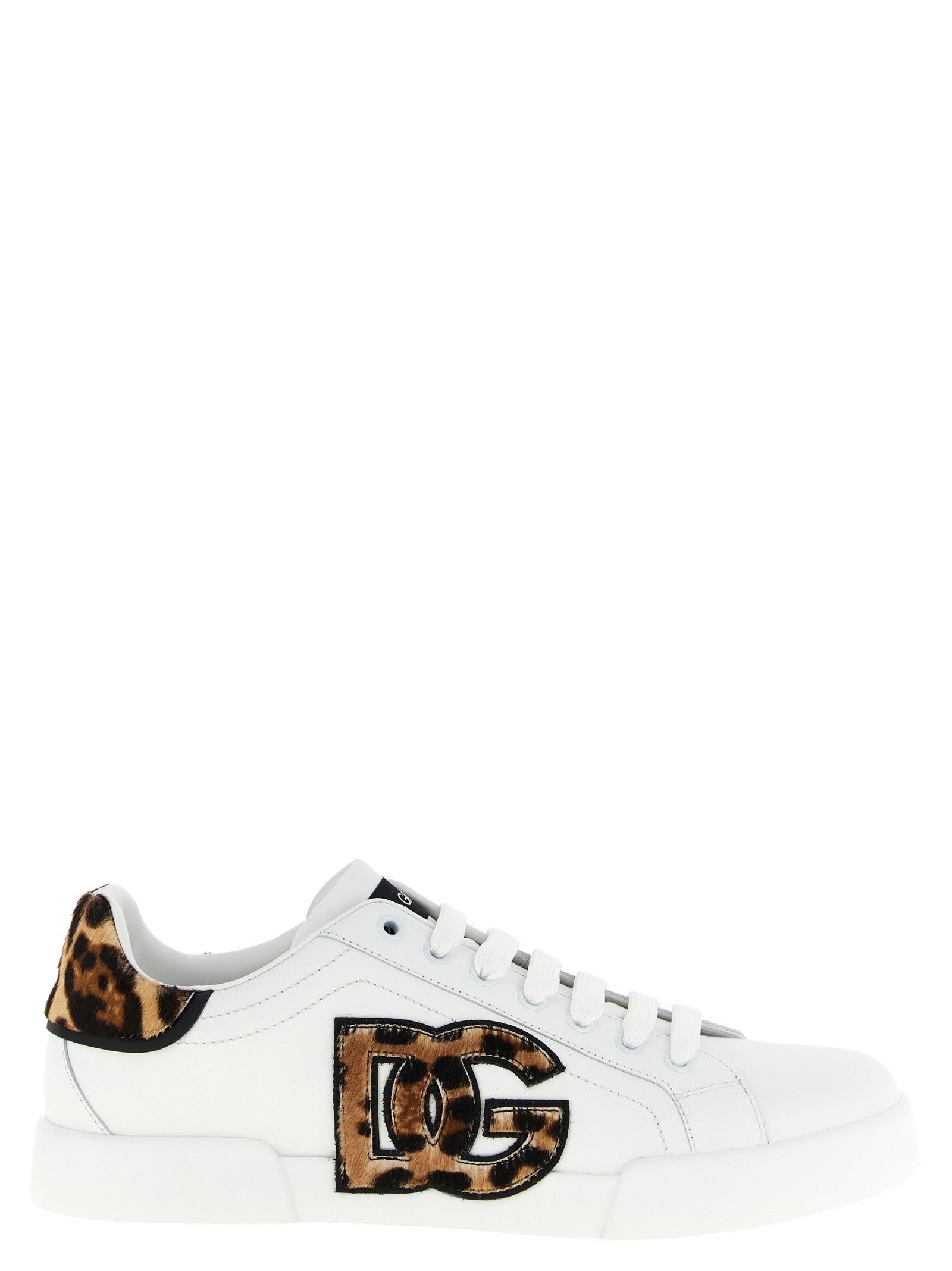 Dolce & Gabbana Sneakers aus braunem Kalbsleder
