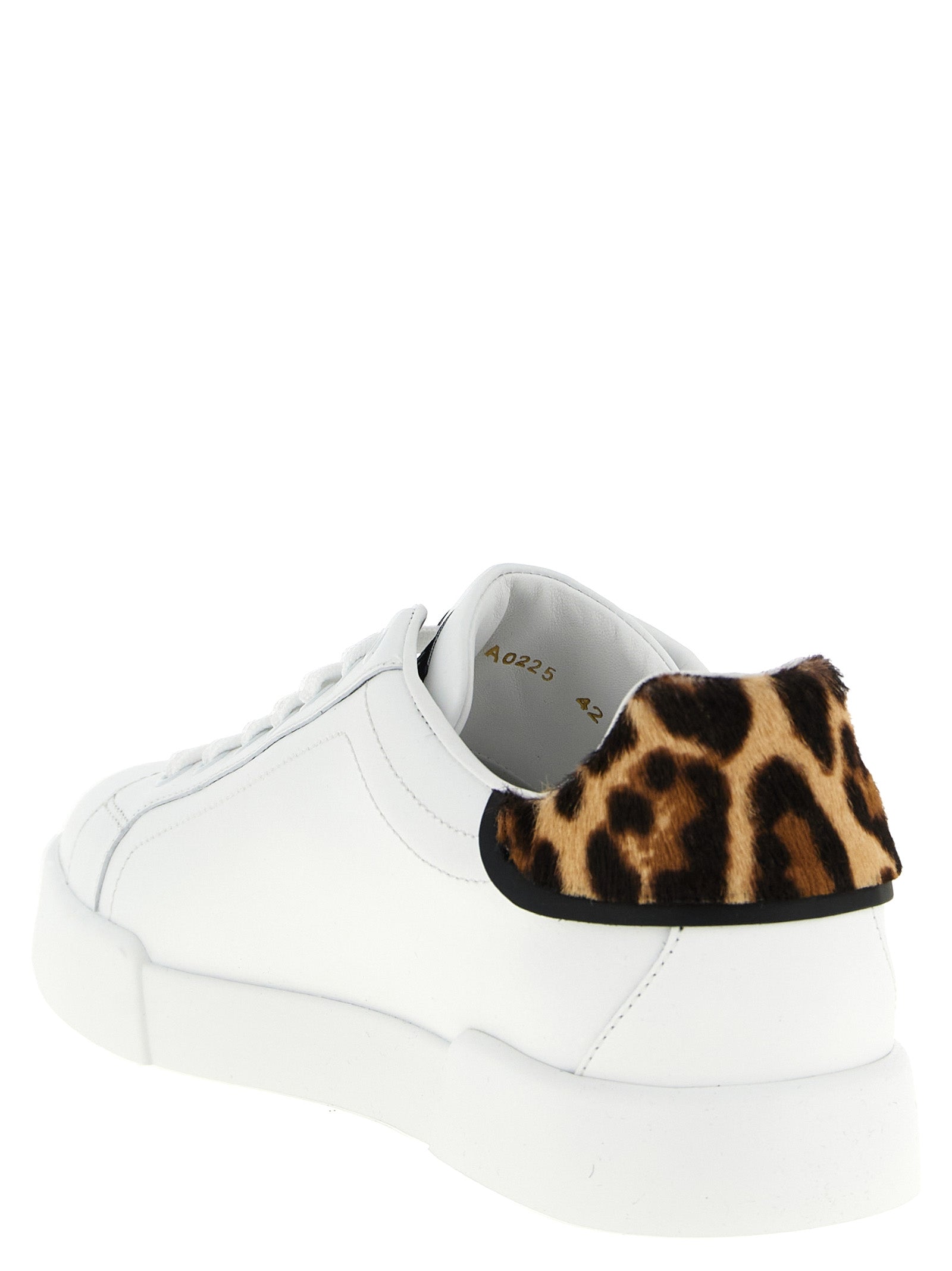 Dolce & Gabbana Sneakers aus braunem Kalbsleder