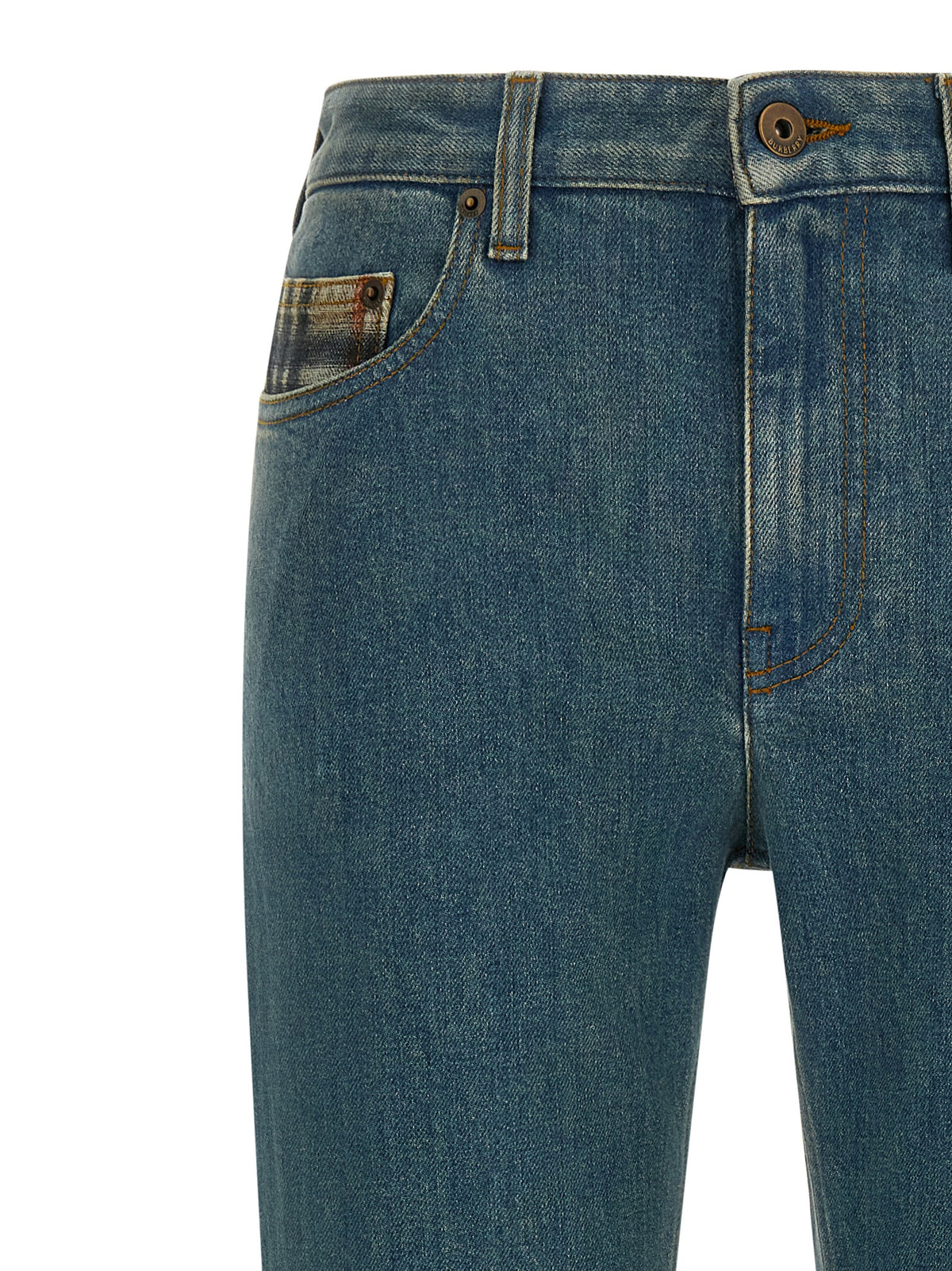 Burberry Blaue Jeans aus Baumwolle im geraden Schnitt