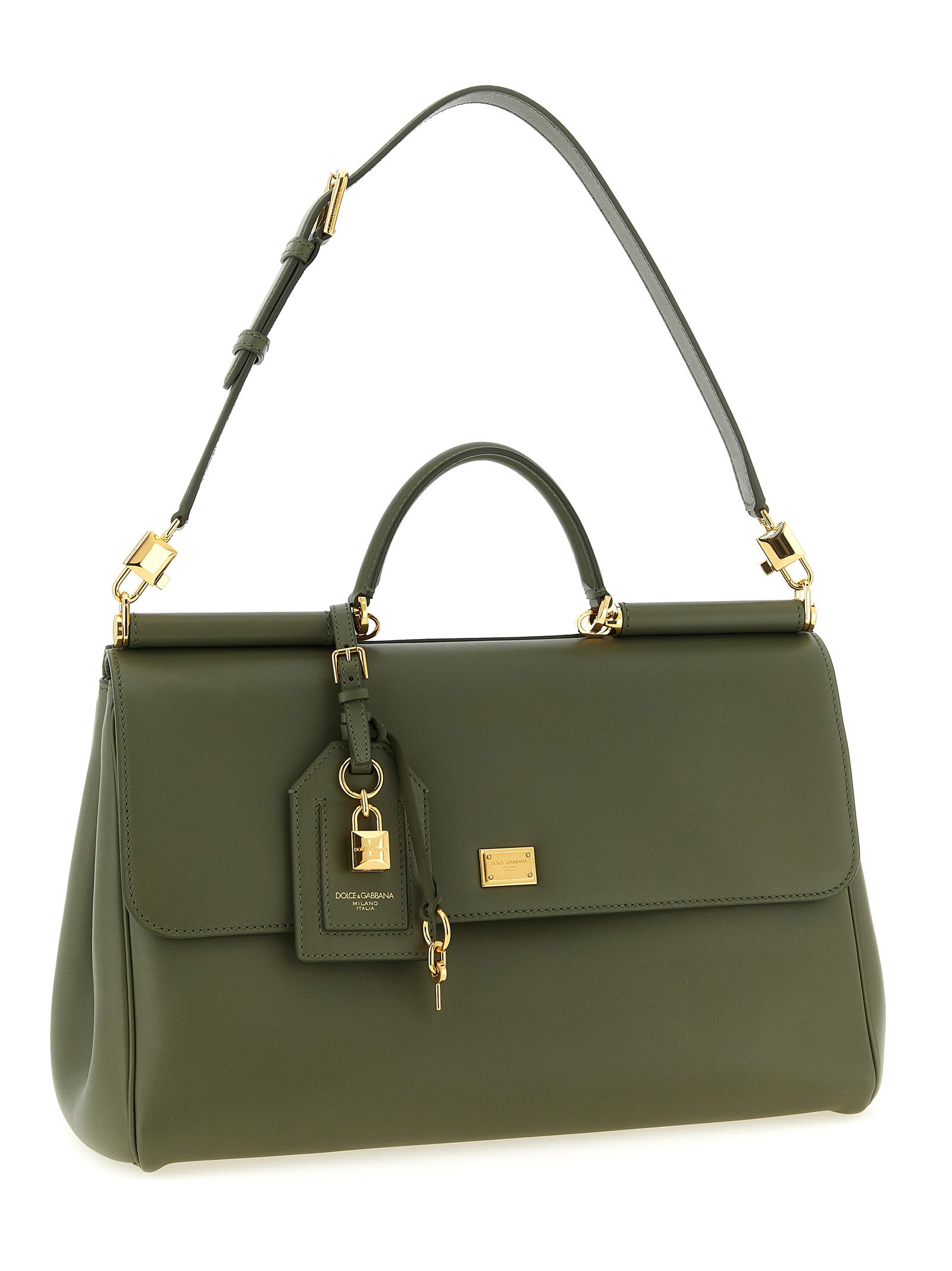 Dolce & Gabbana Zweifarbige Kalbsleder-Handtasche