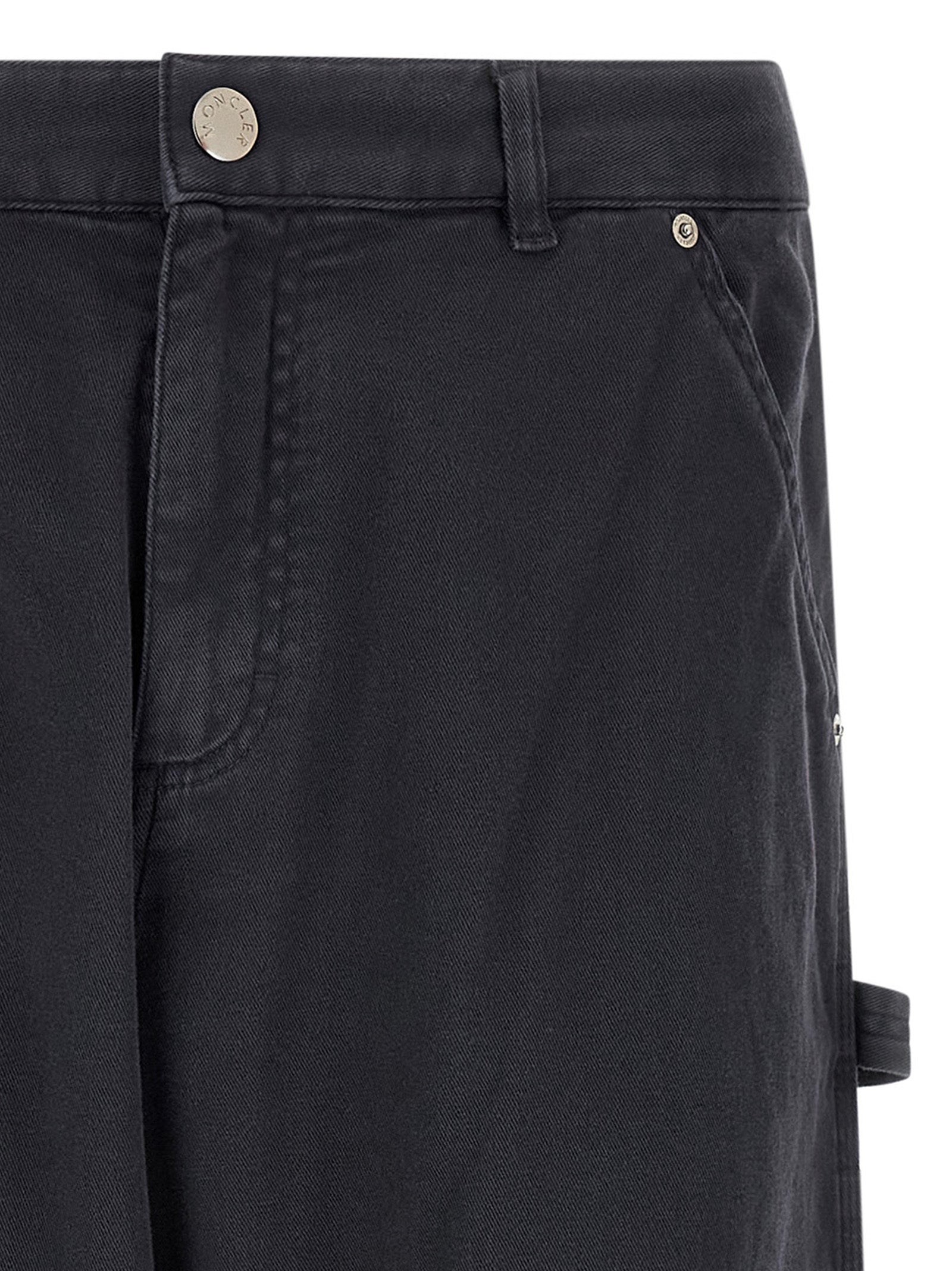 Moncler Zweifarbige Cargohose aus Baumwolle
