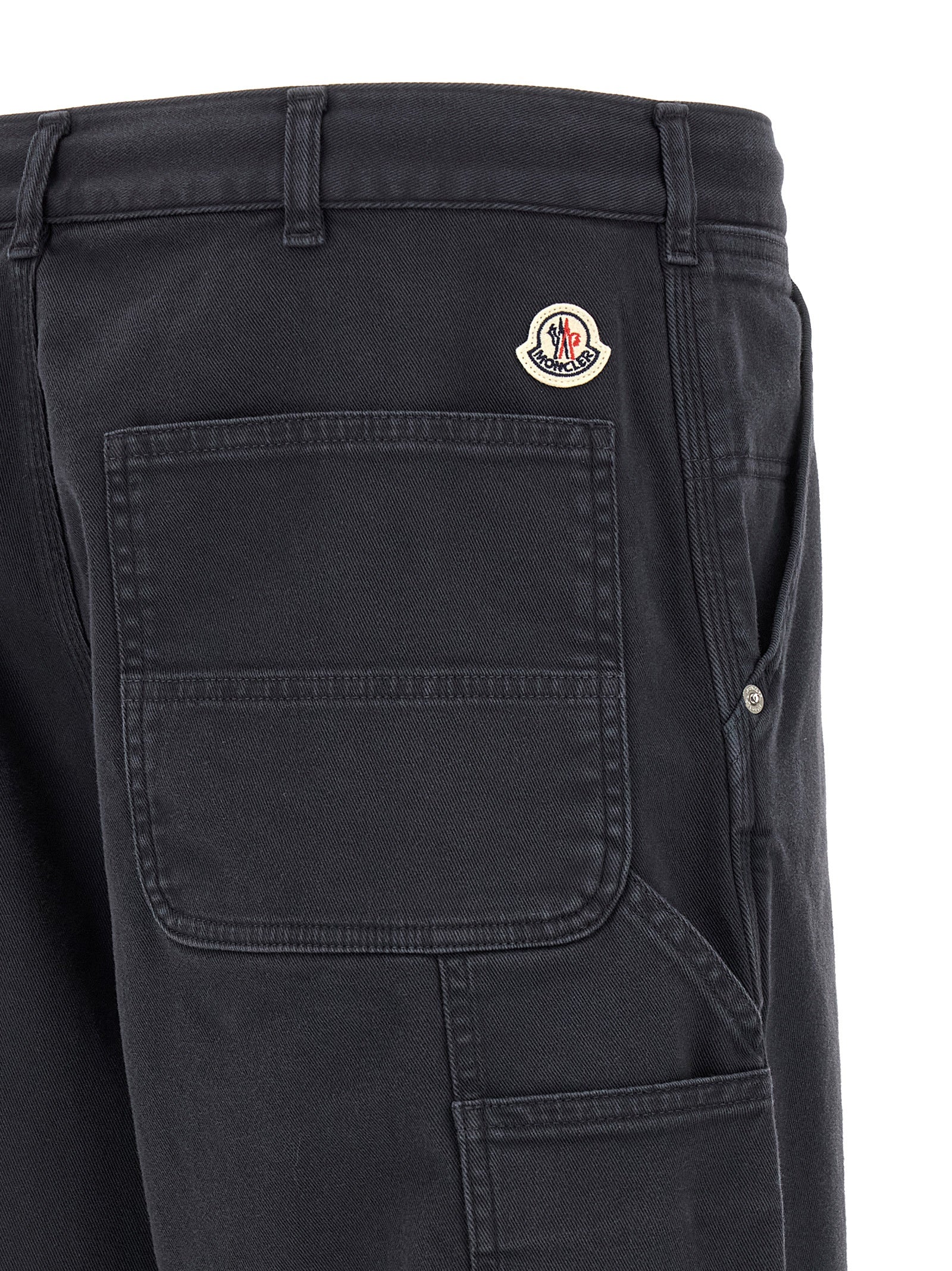 Moncler Zweifarbige Cargohose aus Baumwolle