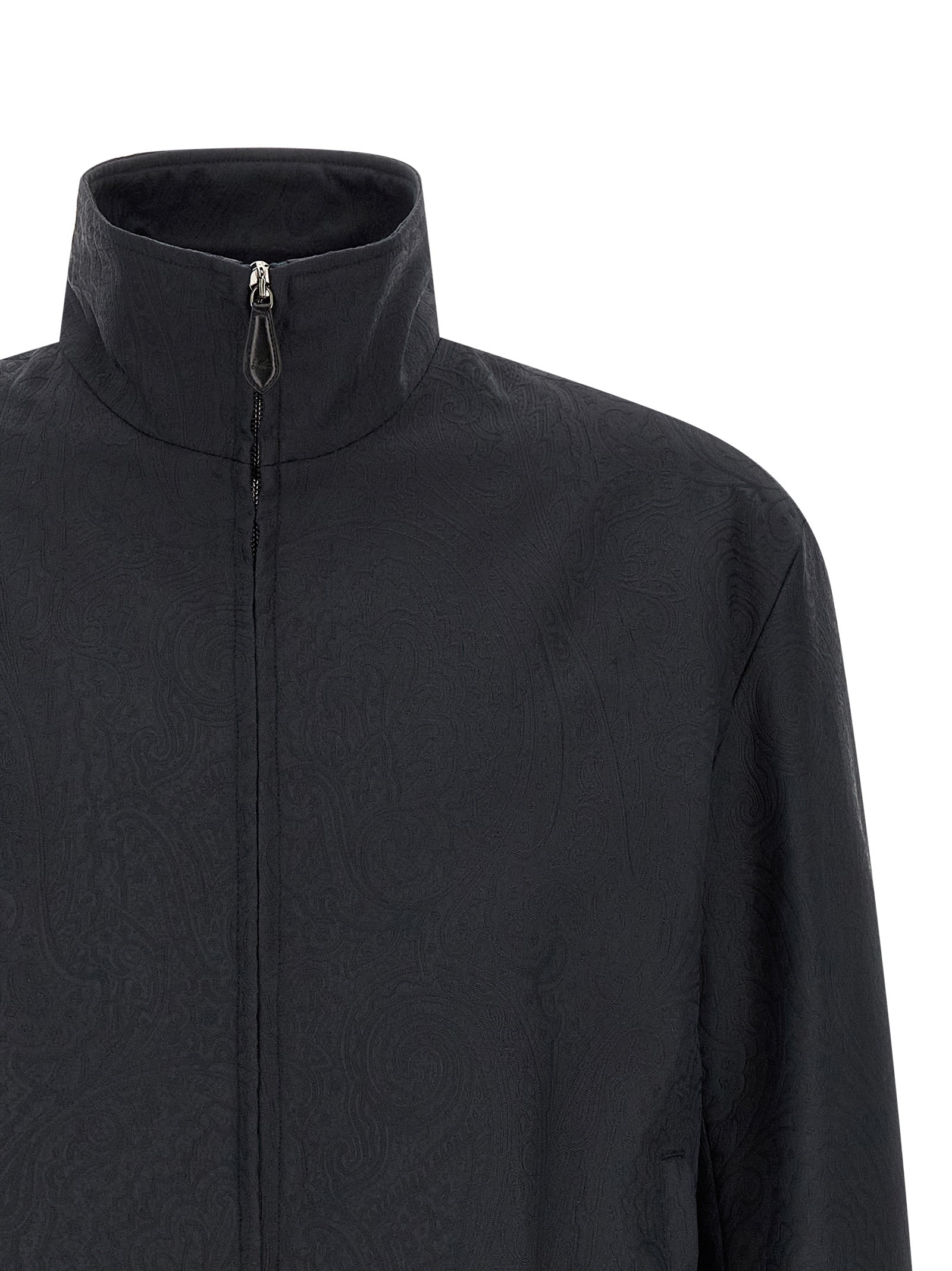 Etro Blauer Mantel aus Polyamid