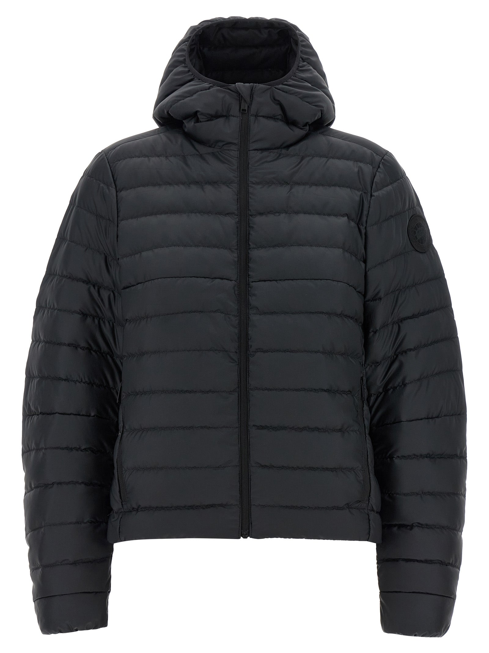 Canada Goose Schwarze Polyamid-Jacke in voller Länge