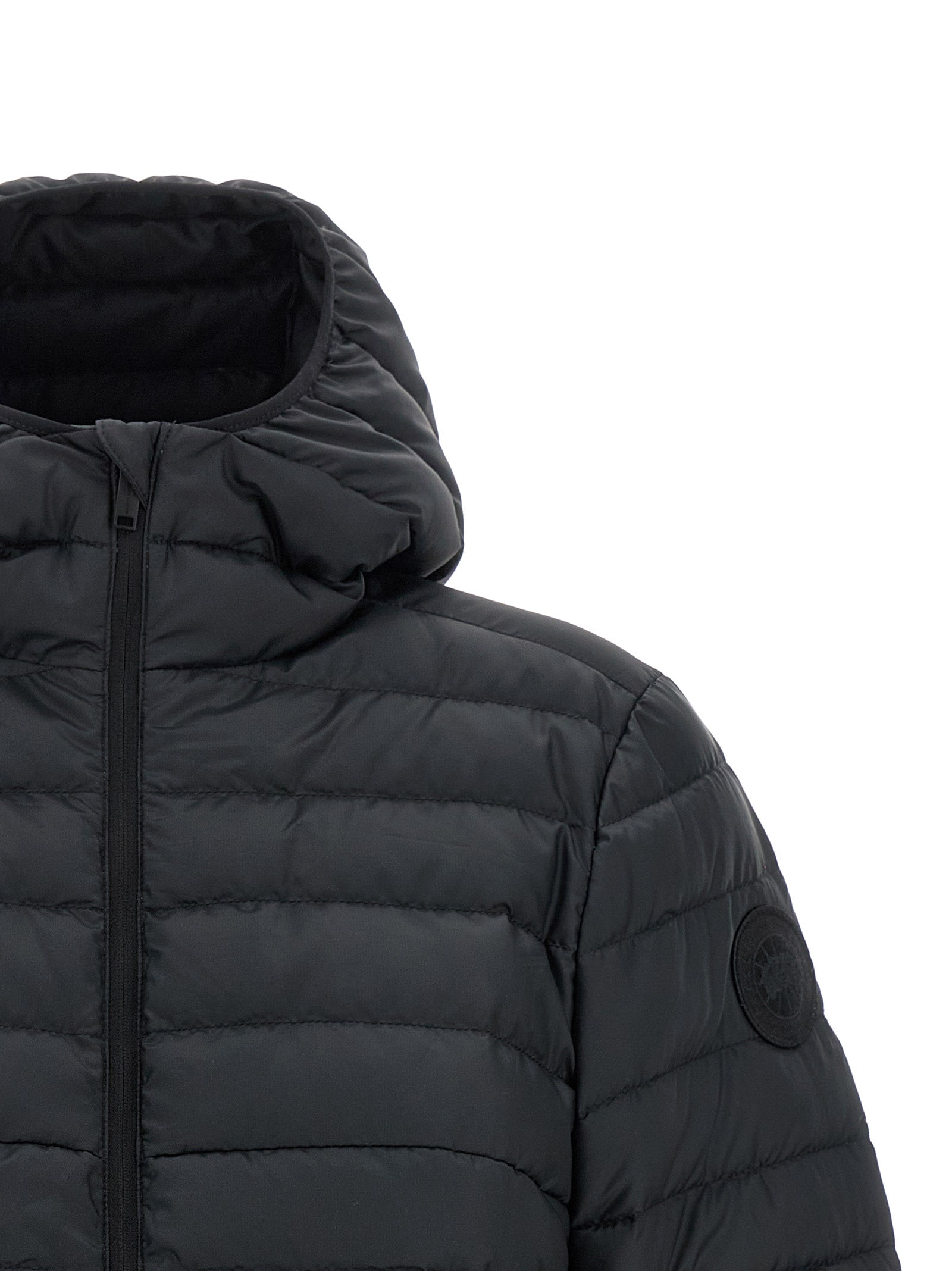 Canada Goose Schwarze Polyamid-Jacke in voller Länge