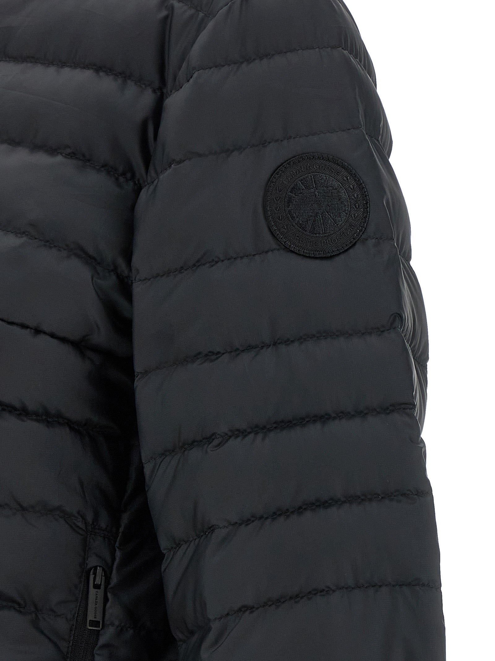 Canada Goose Schwarze Polyamid-Jacke in voller Länge
