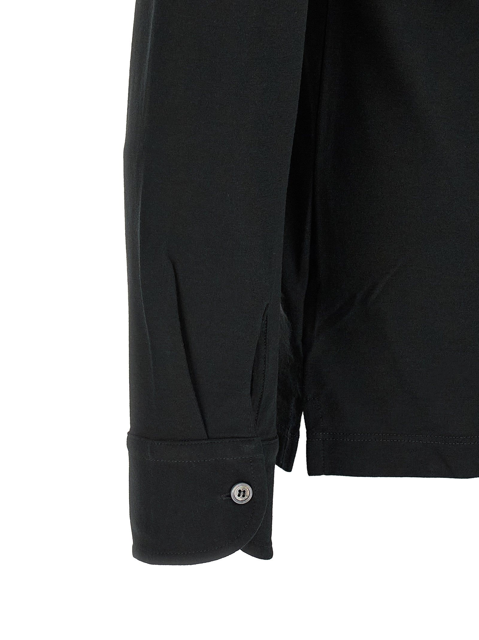 ZANONE Schwarzes Baumwoll-Poloshirt