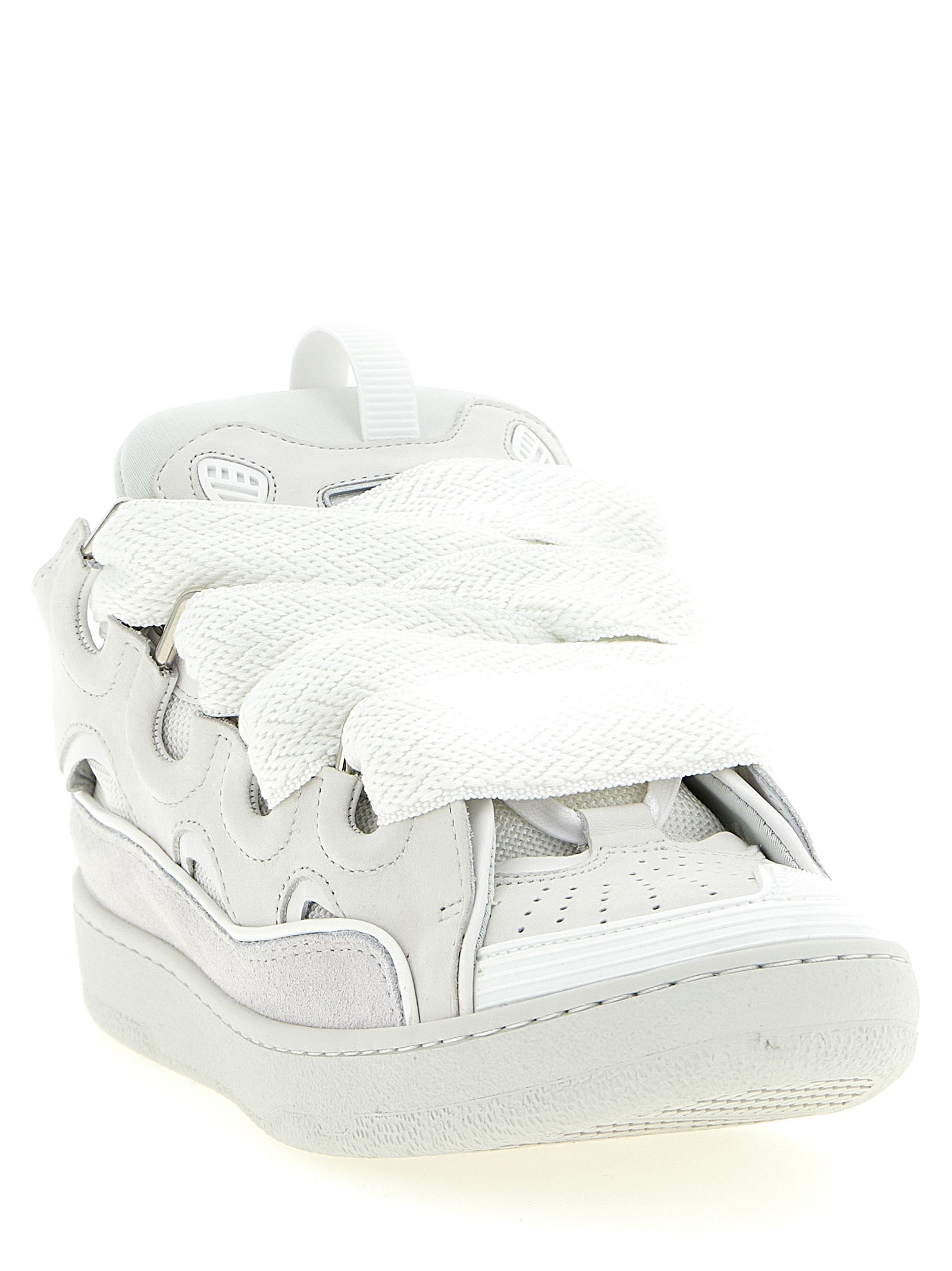 Lanvin Weiße Kalbsleder Chunky Sneaker