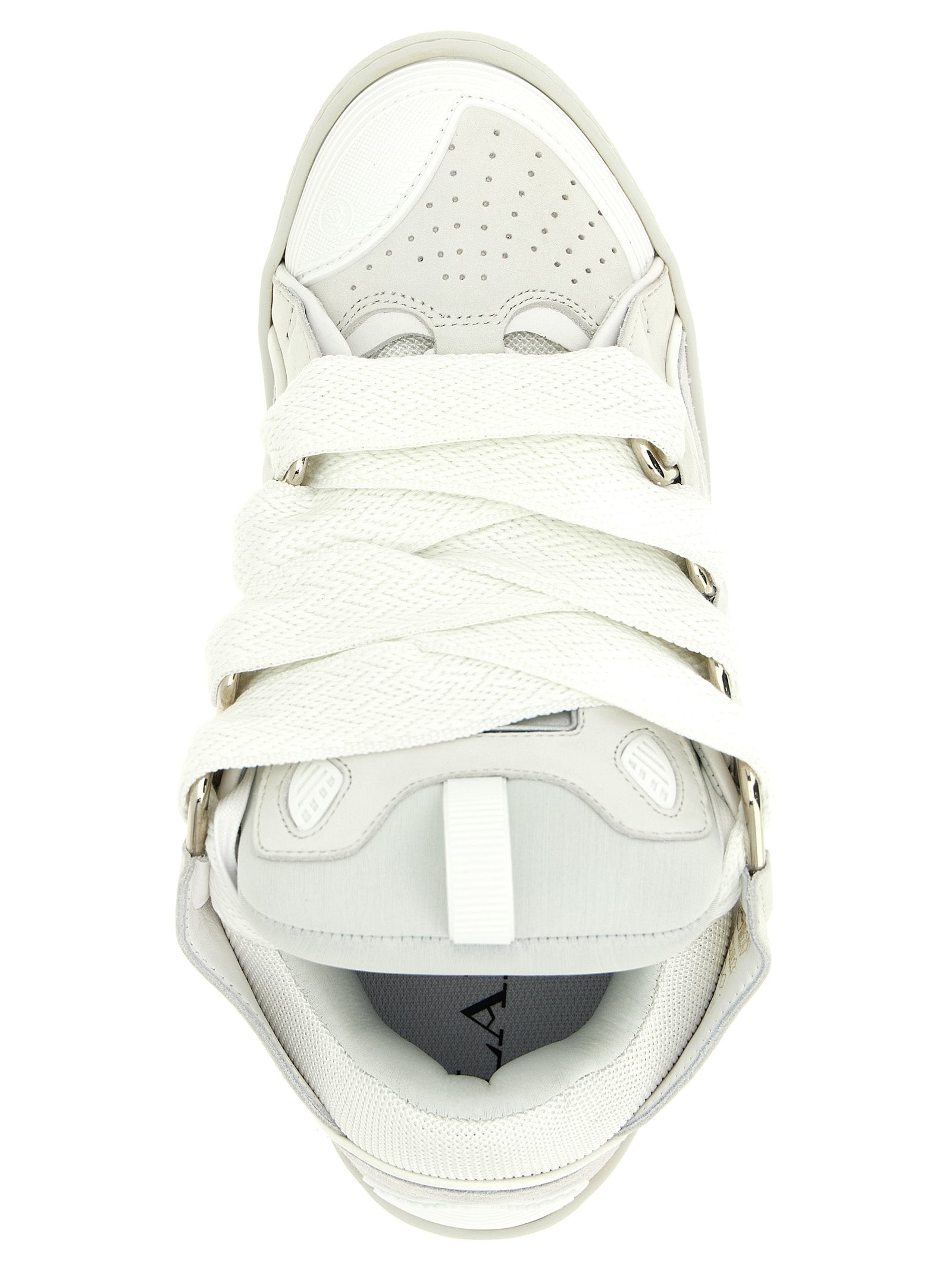 Lanvin Weiße Kalbsleder Chunky Sneaker