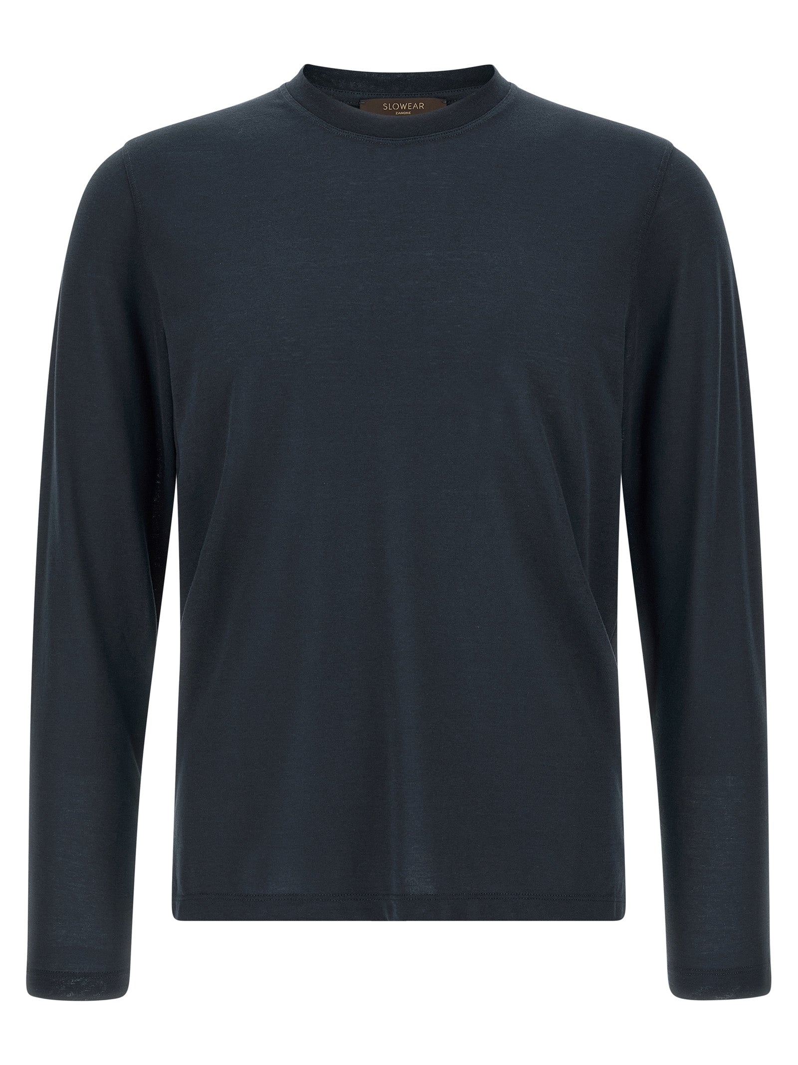 ZANONE Blaues Baumwoll-T-Shirt