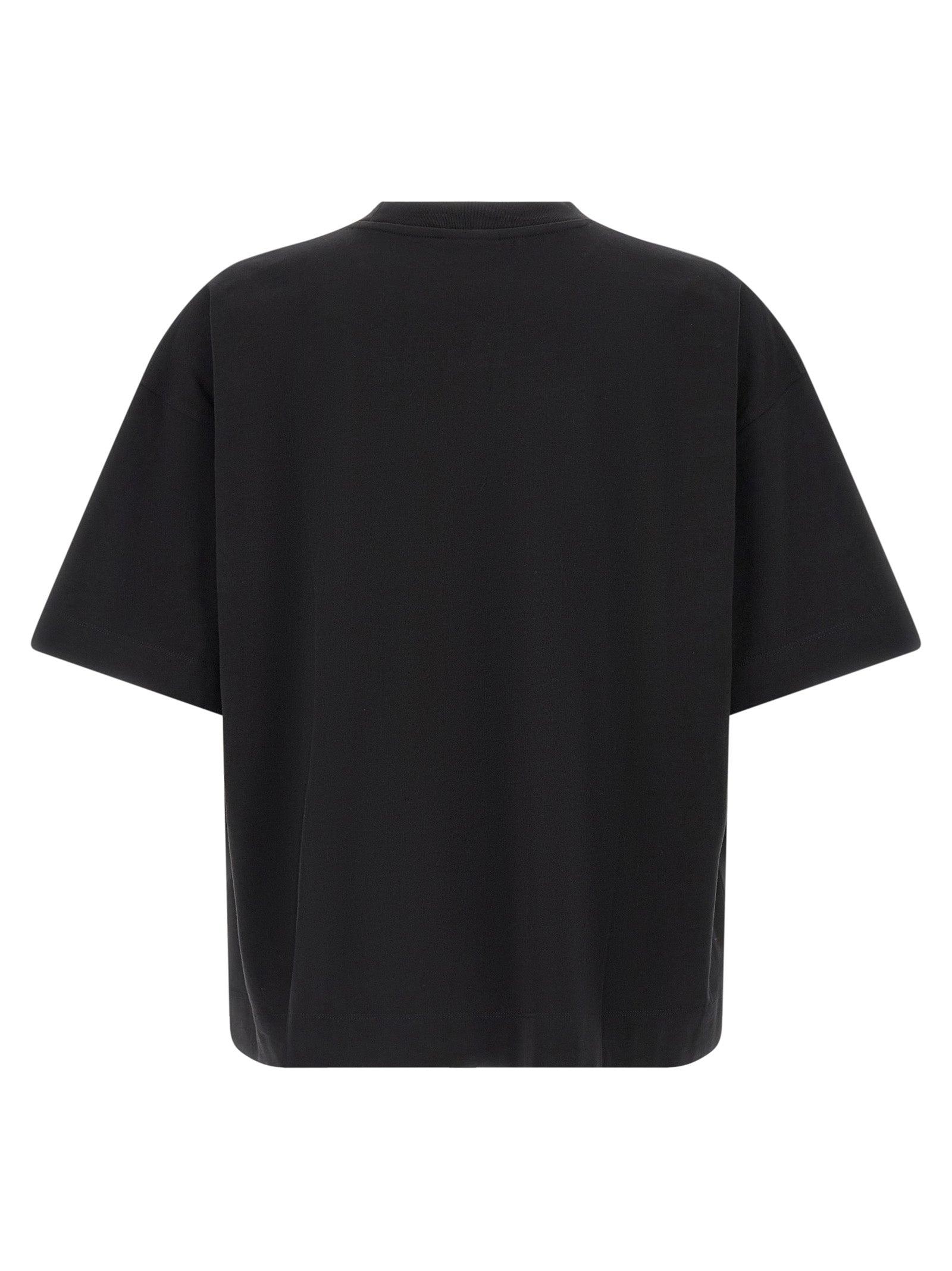 Dries Van Noten Schwarzes Baumwoll-T-Shirt
