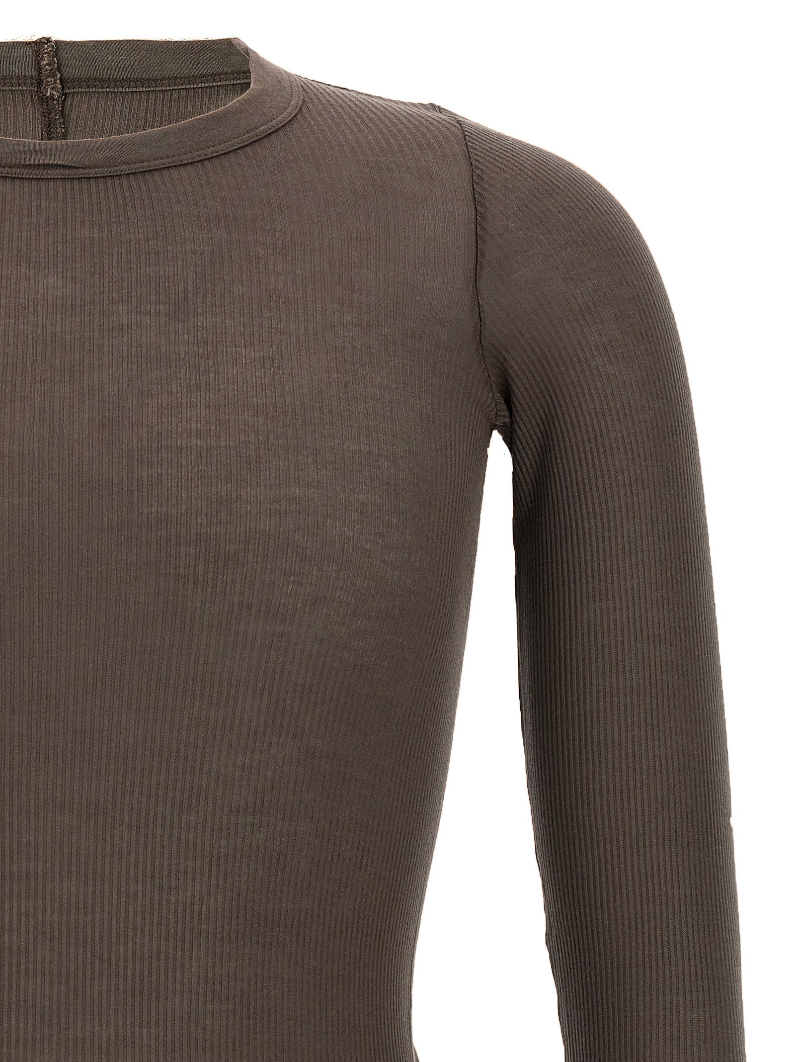 Rick Owens Graues Viskose-T-Shirt