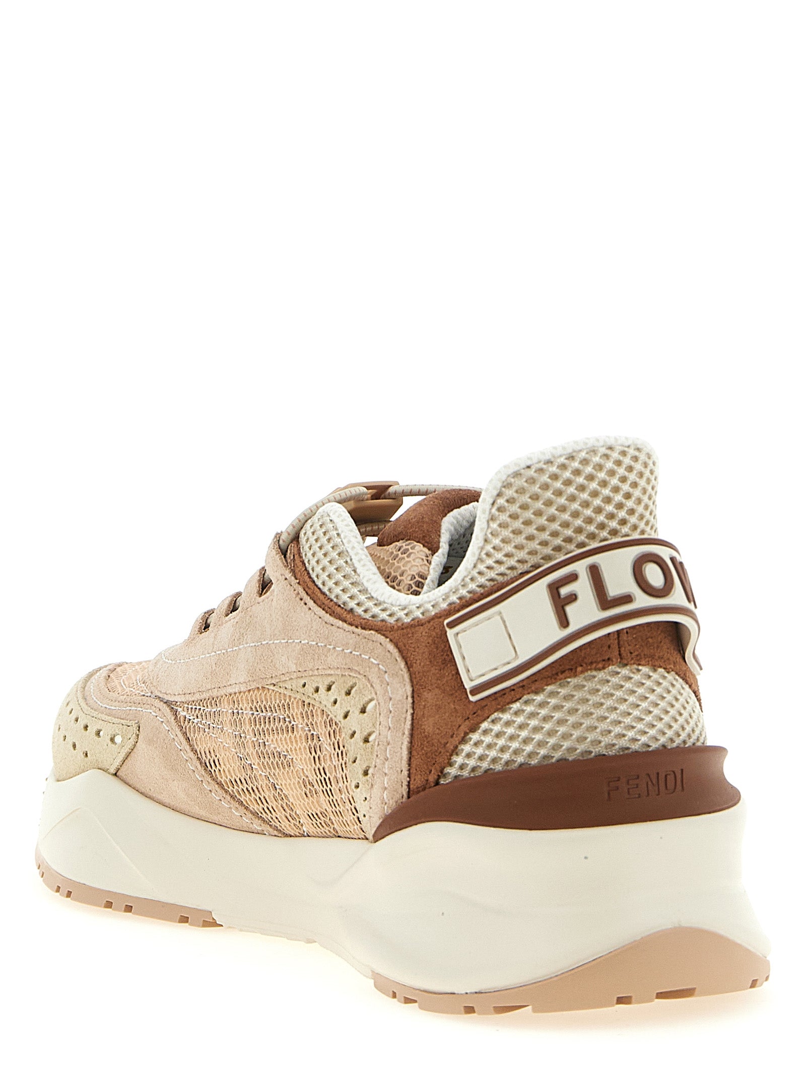 Fendi Mehrfarbige Sneaker aus Polyamid im Athletic-Stil