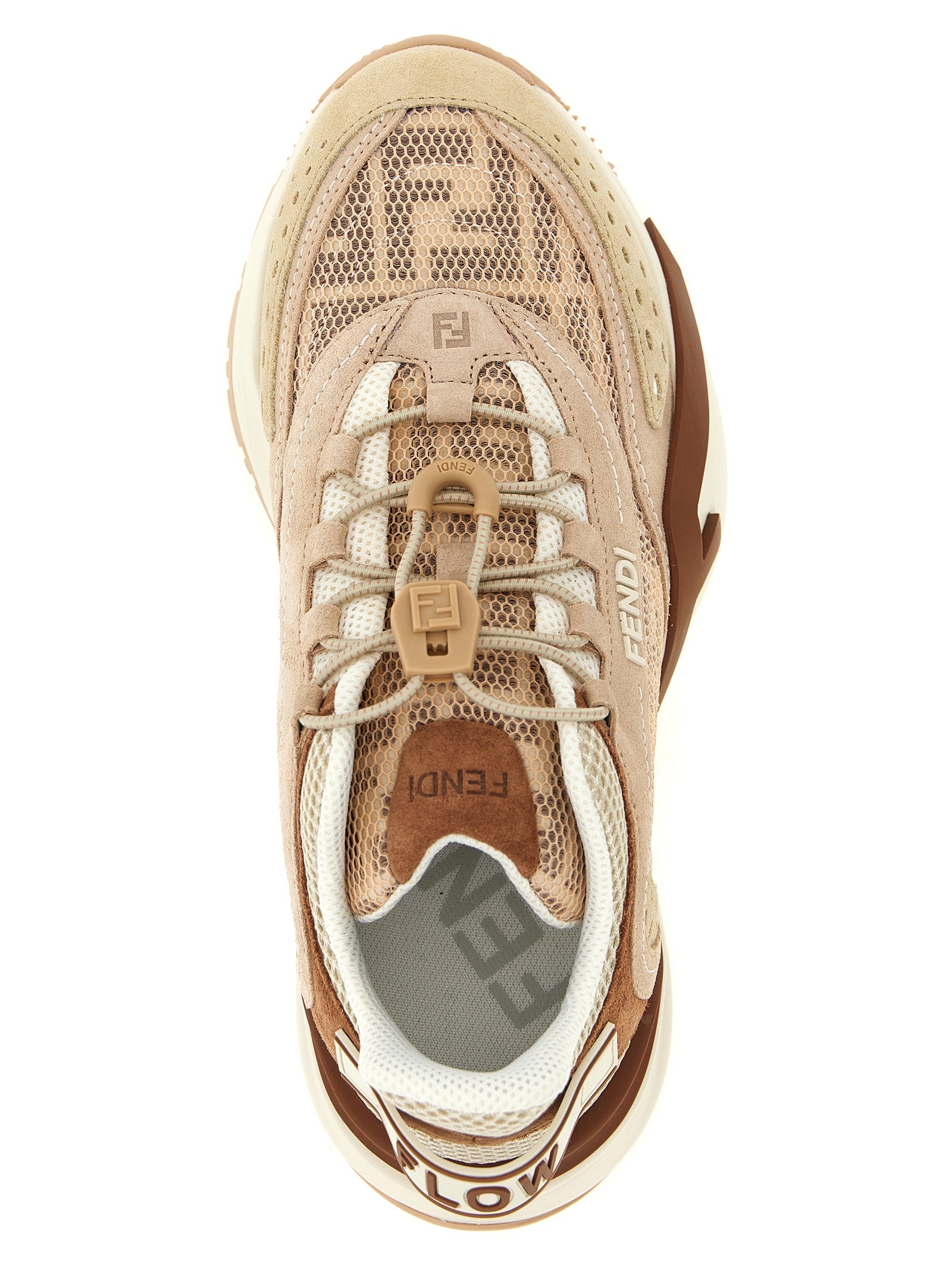 Fendi Mehrfarbige Sneaker aus Polyamid im Athletic-Stil