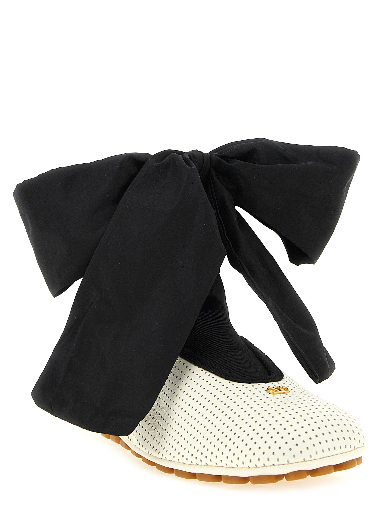 Valentino Garavani Zweifarbige Ballerinas aus Lammleder